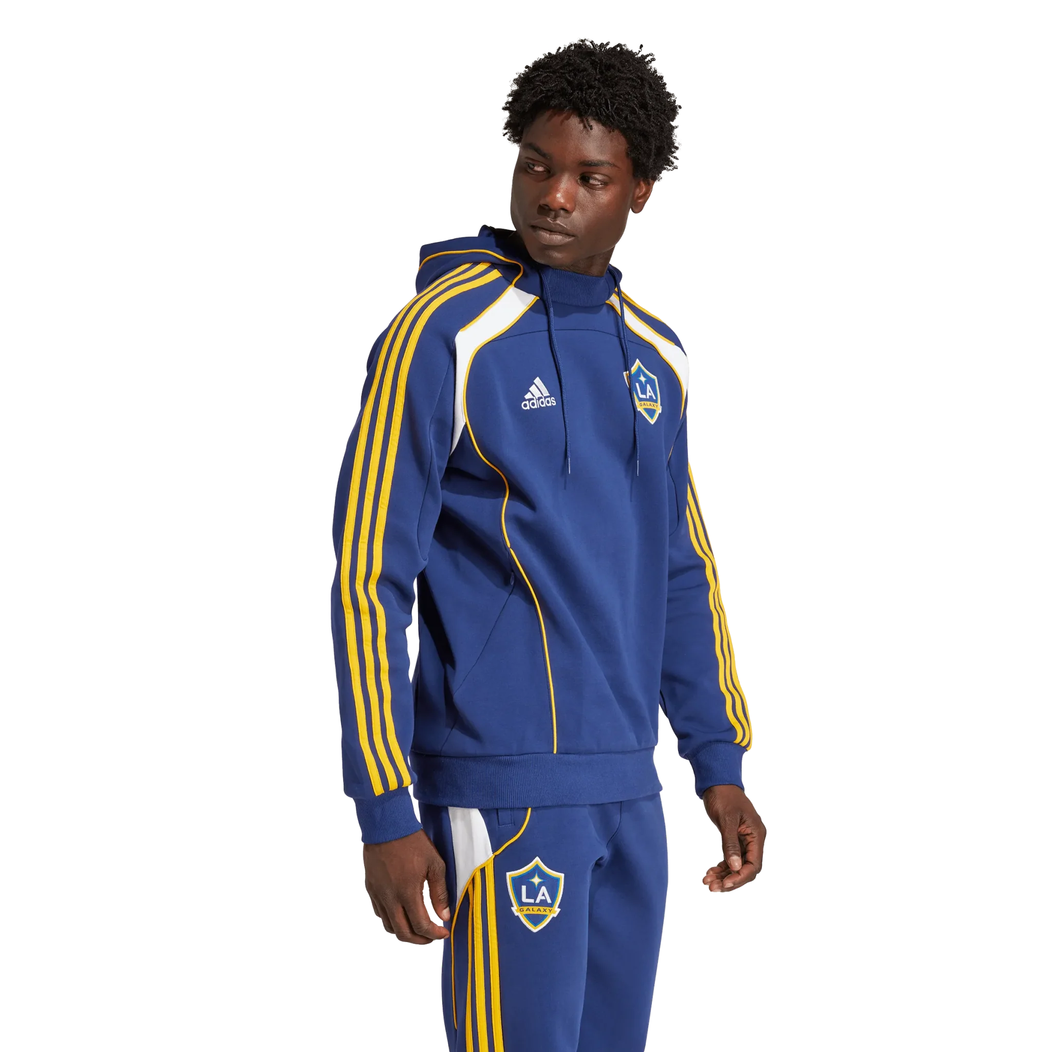 adidas 2026 LA Galaxy Men's Travel Hoodie 3