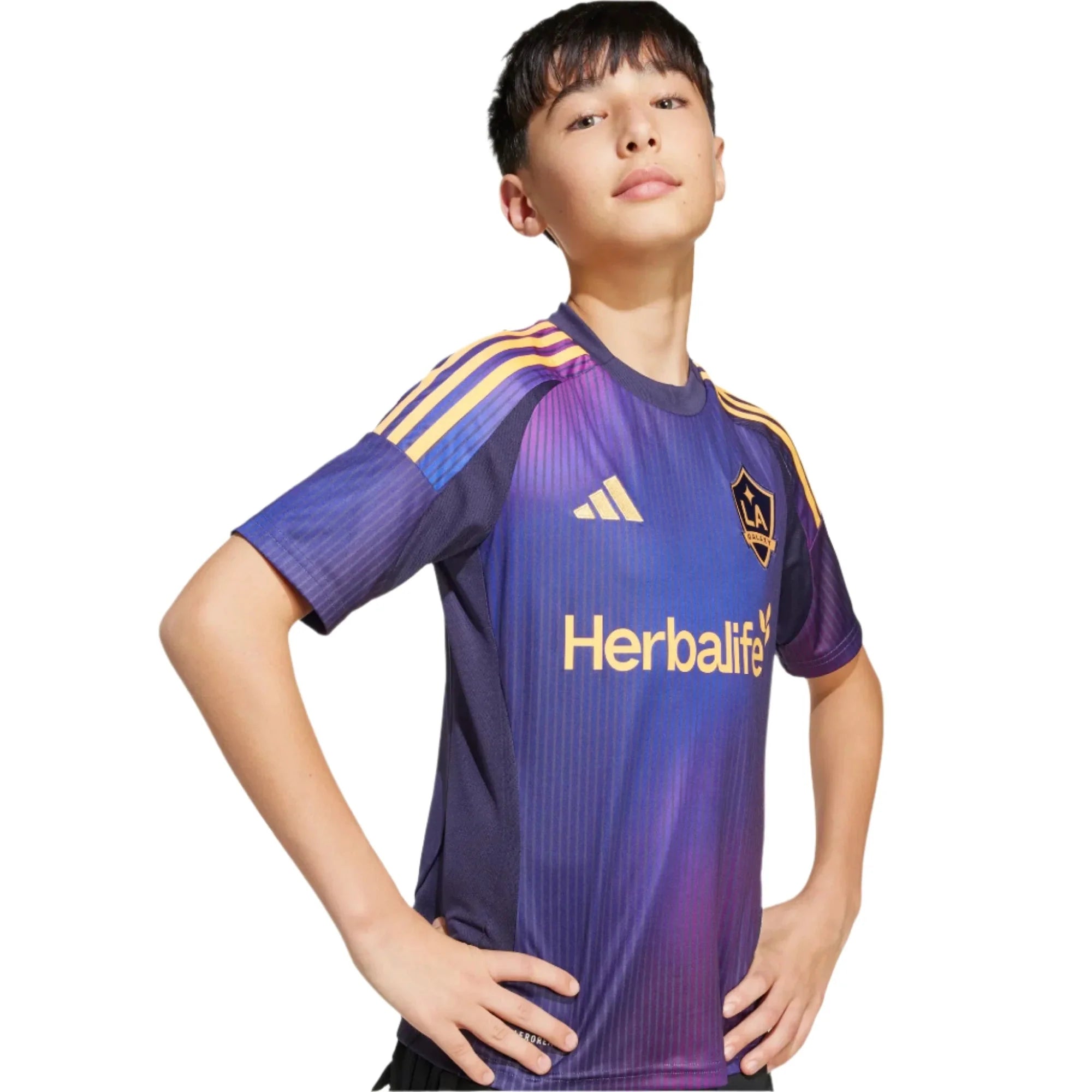 adidas 2025-26 LA Galaxy Youth Stadium Away Jersey 6