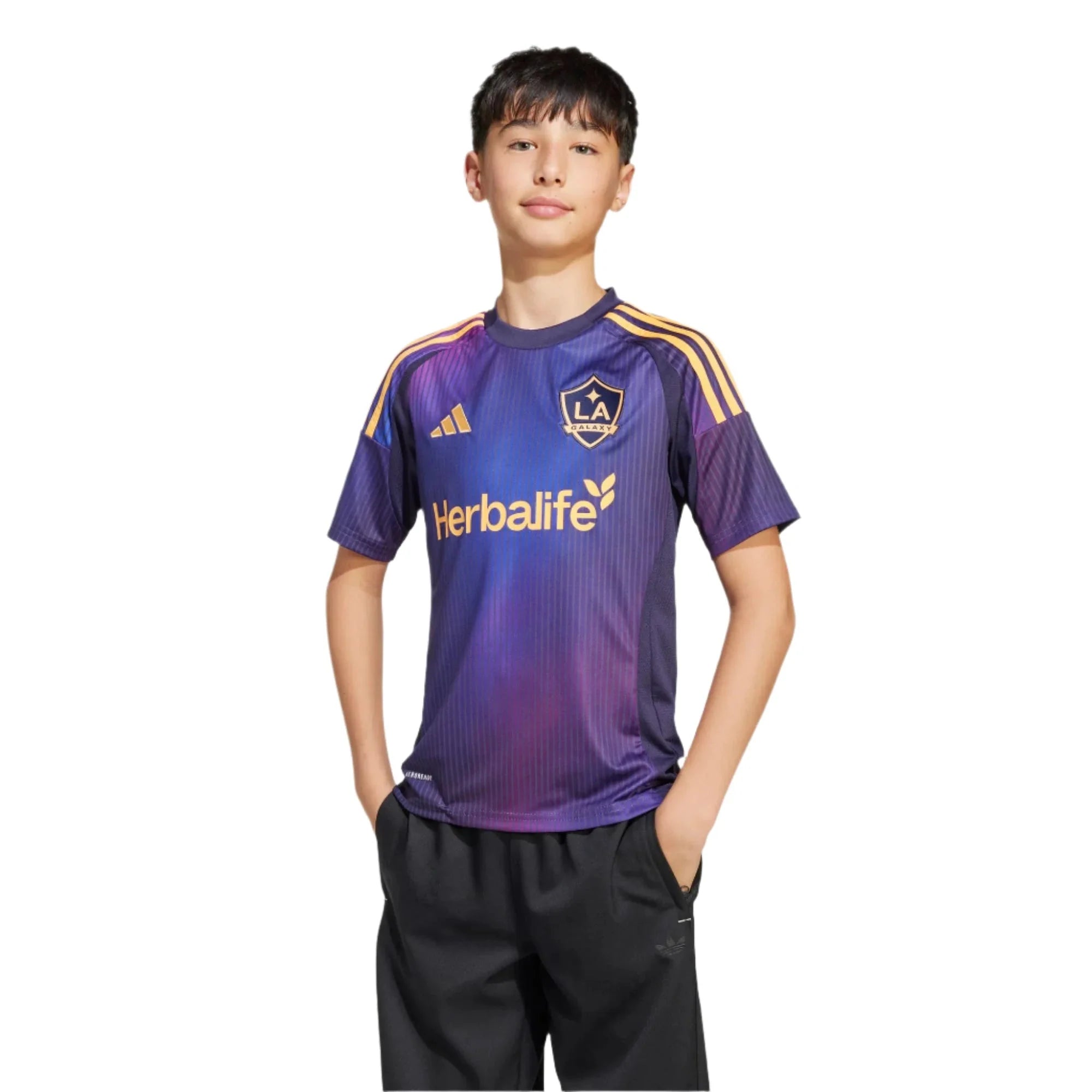 adidas 2025-26 LA Galaxy Youth Stadium Away Jersey 2