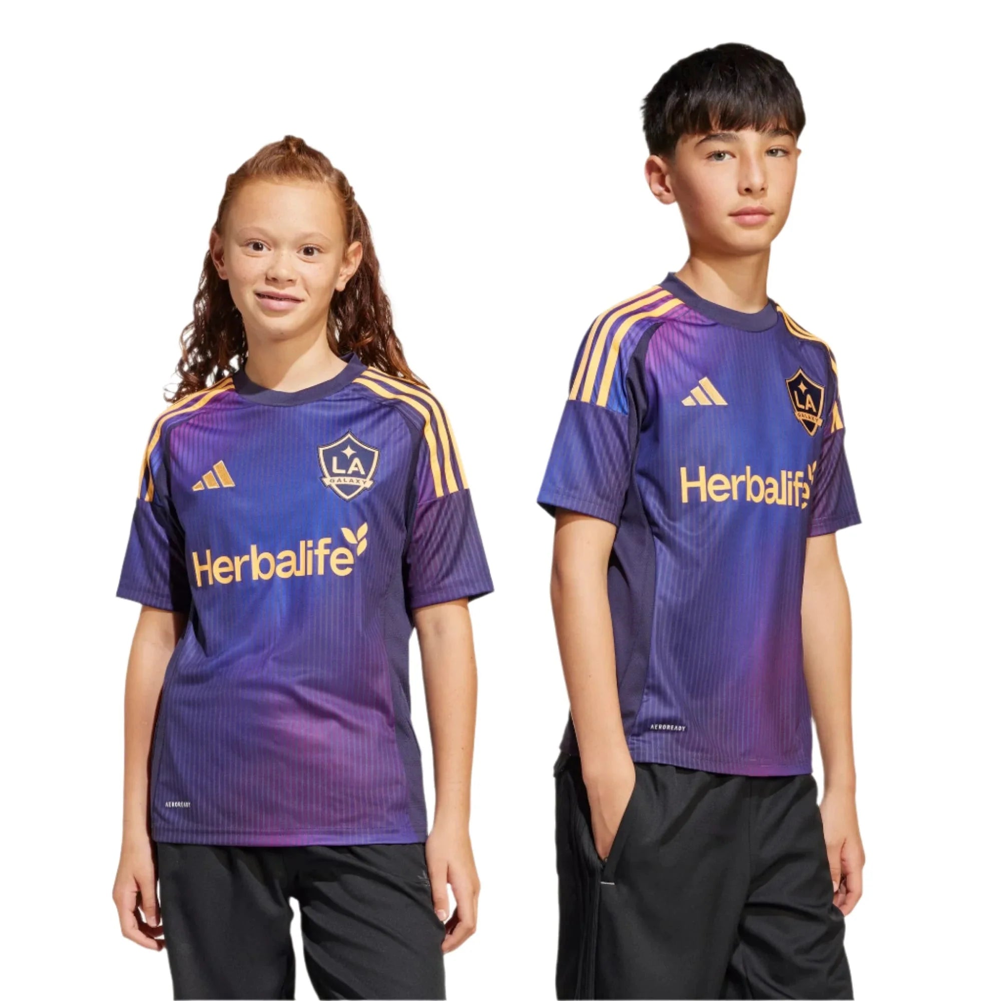 adidas 2025-26 LA Galaxy Youth Stadium Away Jersey 4