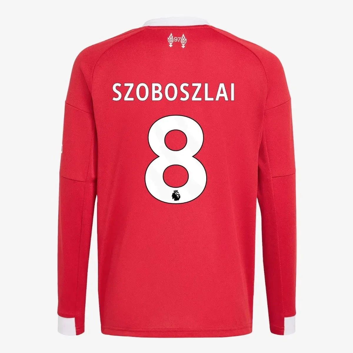 adidas 2025-26 Liverpool Youth Stadium Home Long-Sleeve Soccer Jersey 12