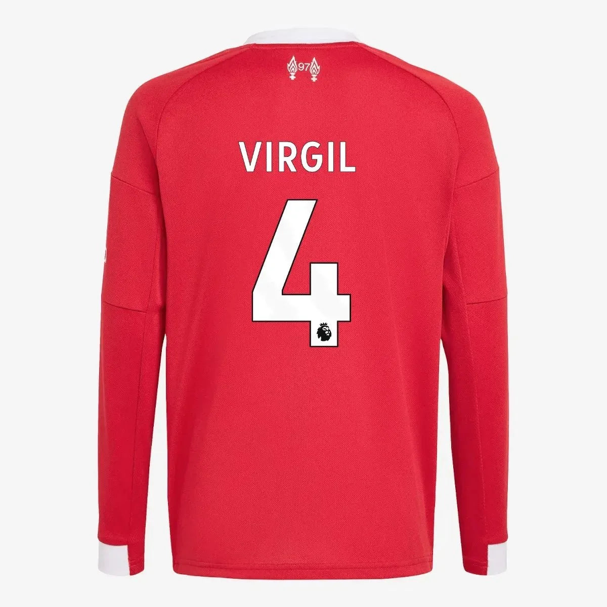 adidas 2025-26 Liverpool Youth Stadium Home Long-Sleeve Soccer Jersey 11