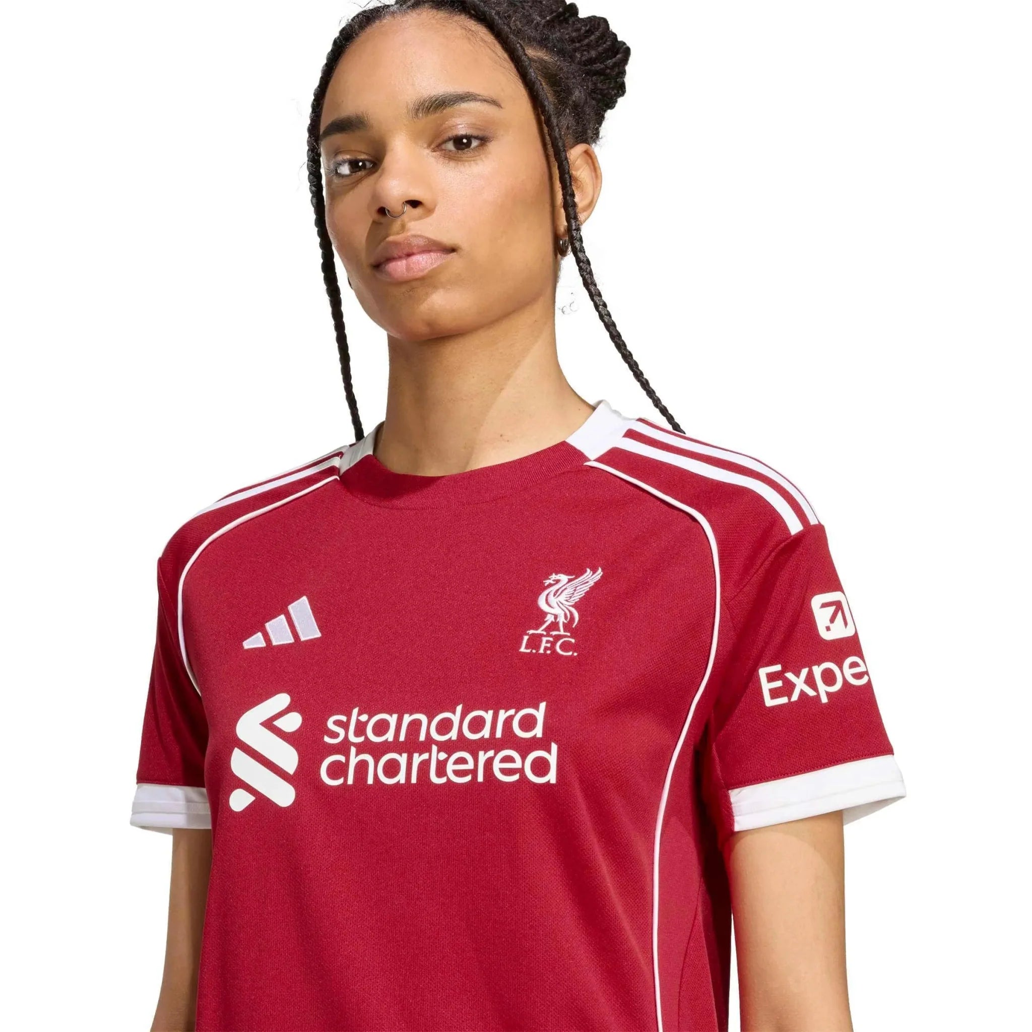 adidas 2025-26 Liverpool Women's Stadium Home Soccer Jersey 5