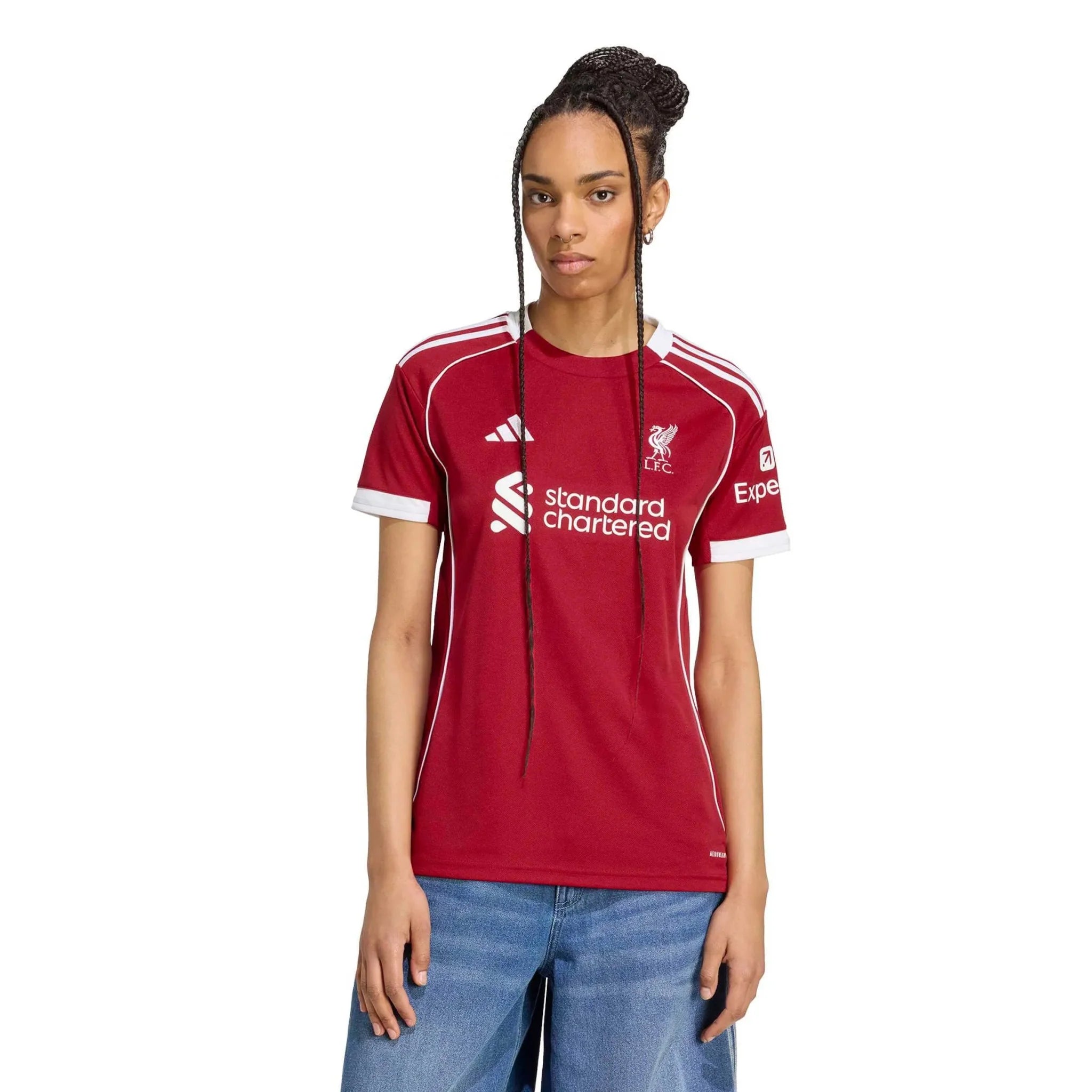 adidas 2025-26 Liverpool Women's Stadium Home Soccer Jersey 3