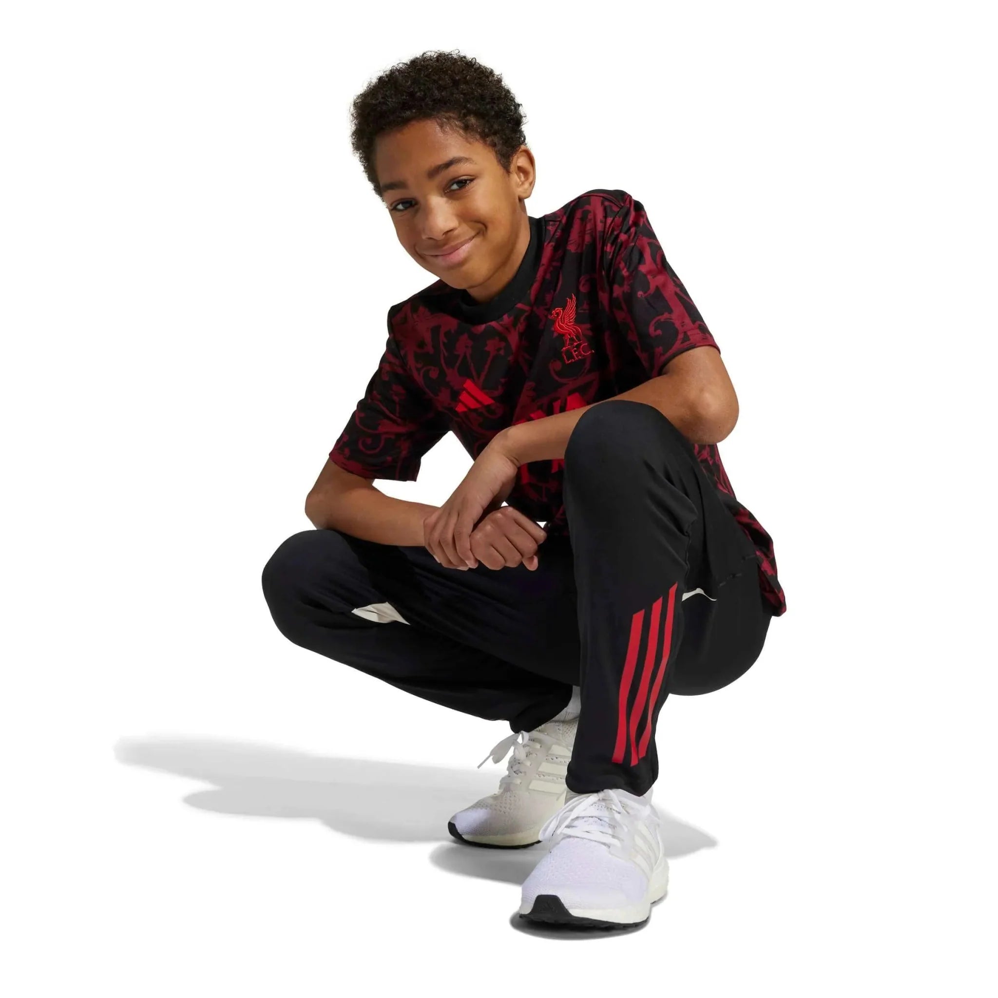 adidas 2025-26 Liverpool Youth Pre-Match Soccer Jersey 6