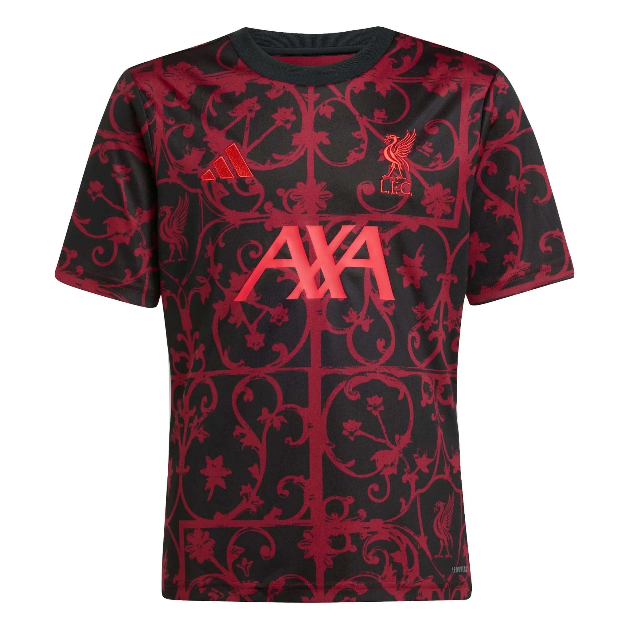 adidas 2025-26 Liverpool Youth Pre-Match Soccer Jersey 1