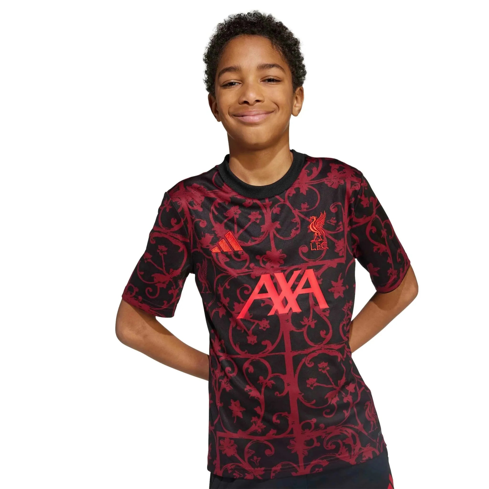adidas 2025-26 Liverpool Youth Pre-Match Soccer Jersey 5