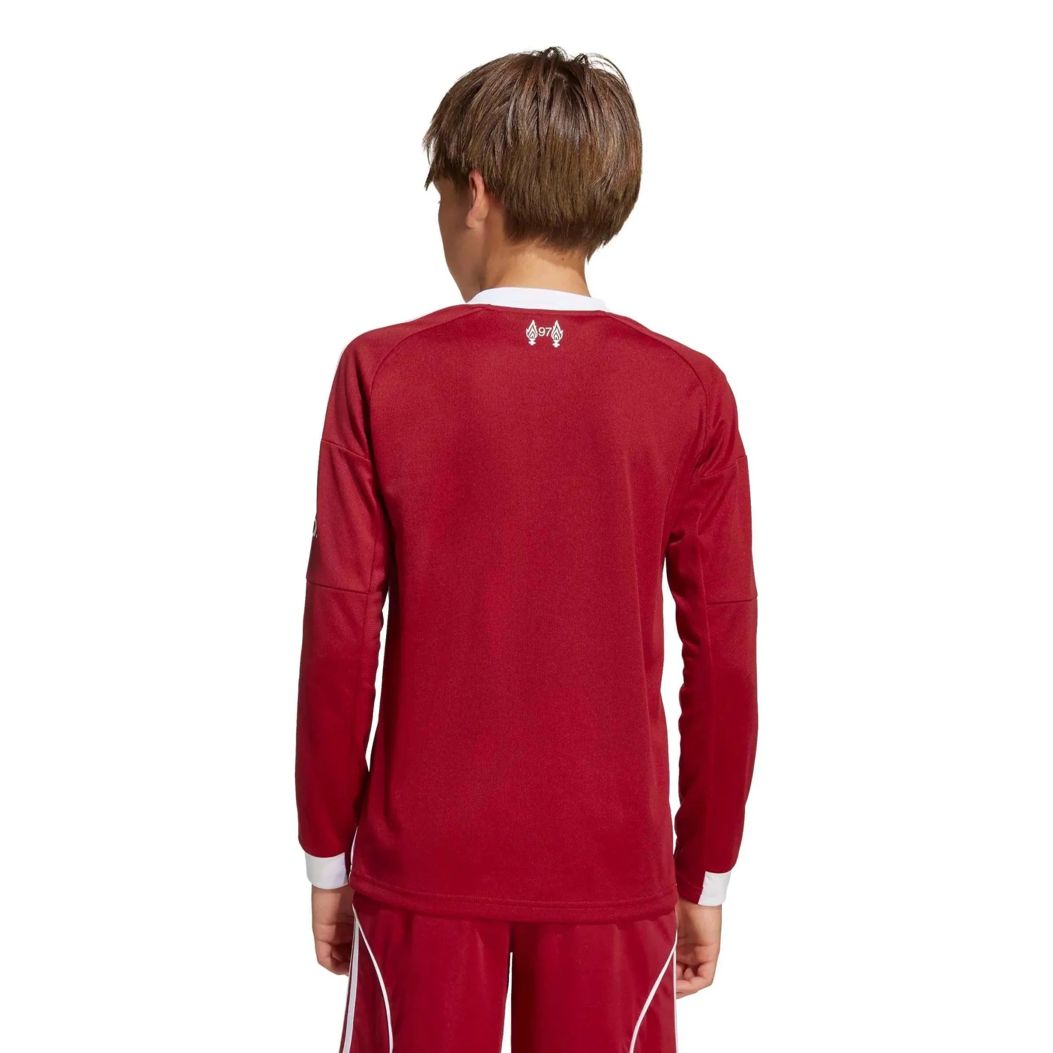 adidas 2025-26 Liverpool Youth Stadium Home Long-Sleeve Soccer Jersey 6