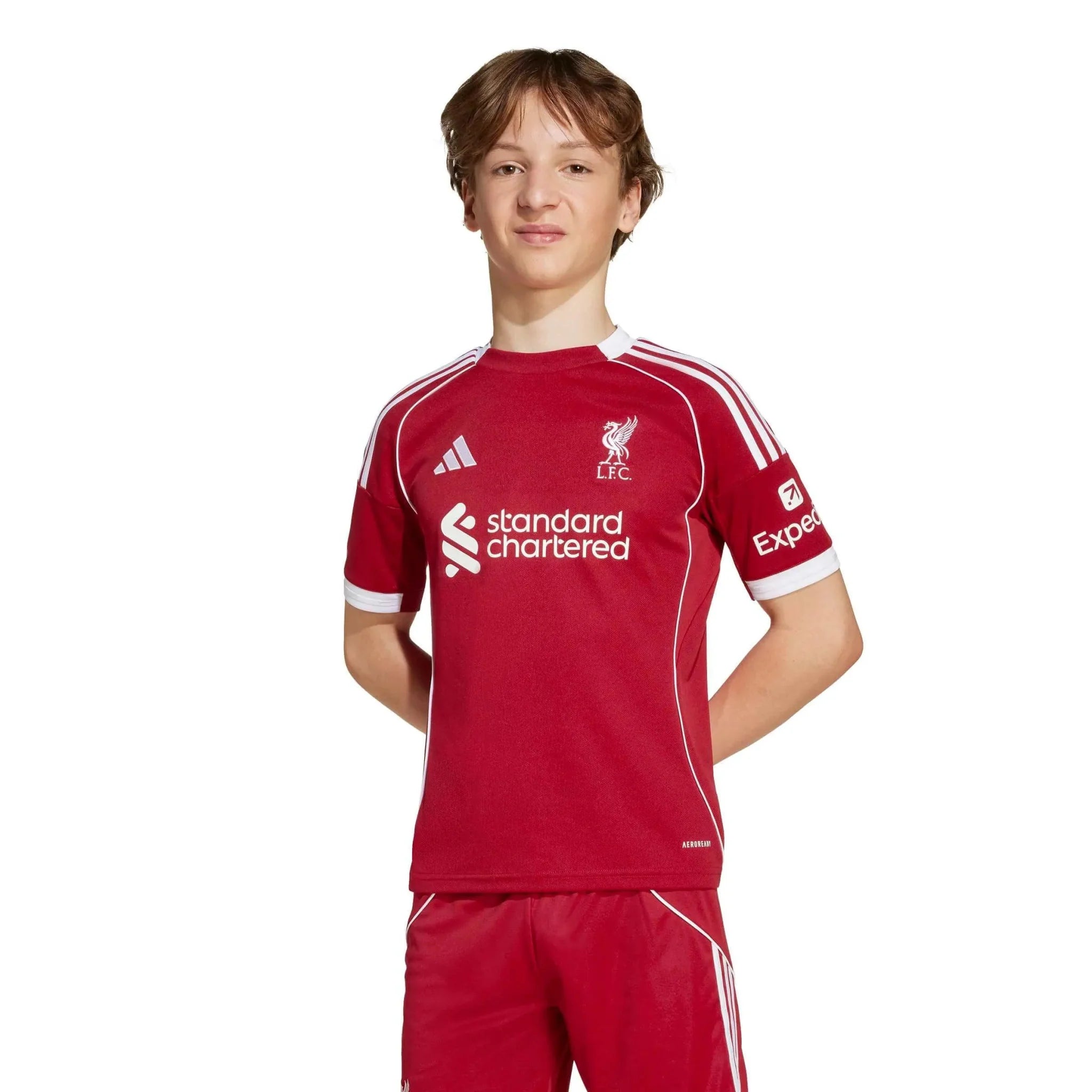 adidas 2025-26 Liverpool Youth Stadium Home Soccer Jersey 5