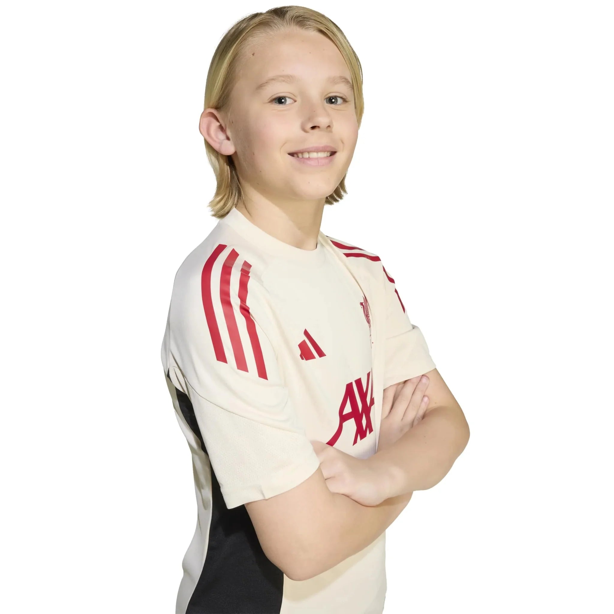 adidas 2025-26 Liverpool Youth Training Soccer Jersey 3