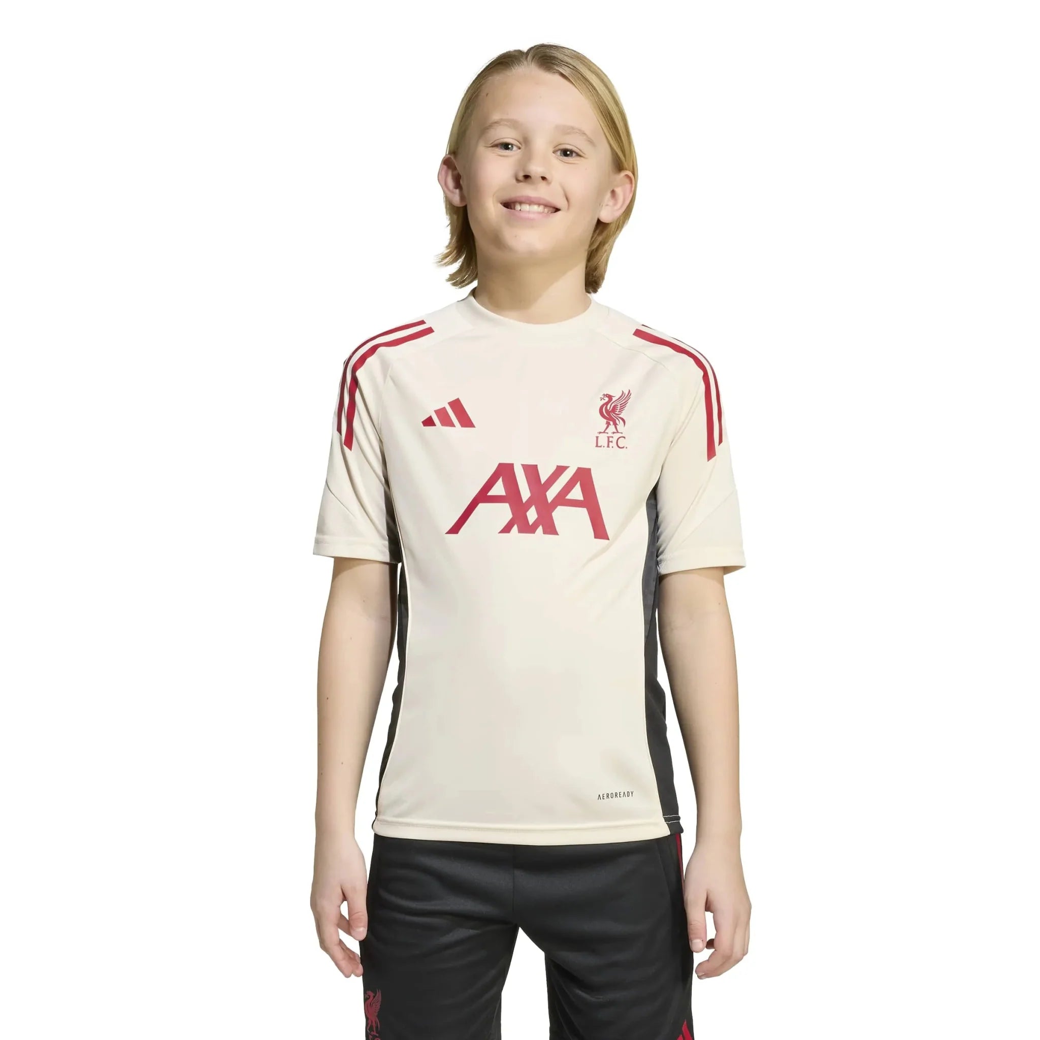 adidas 2025-26 Liverpool Youth Training Soccer Jersey 4