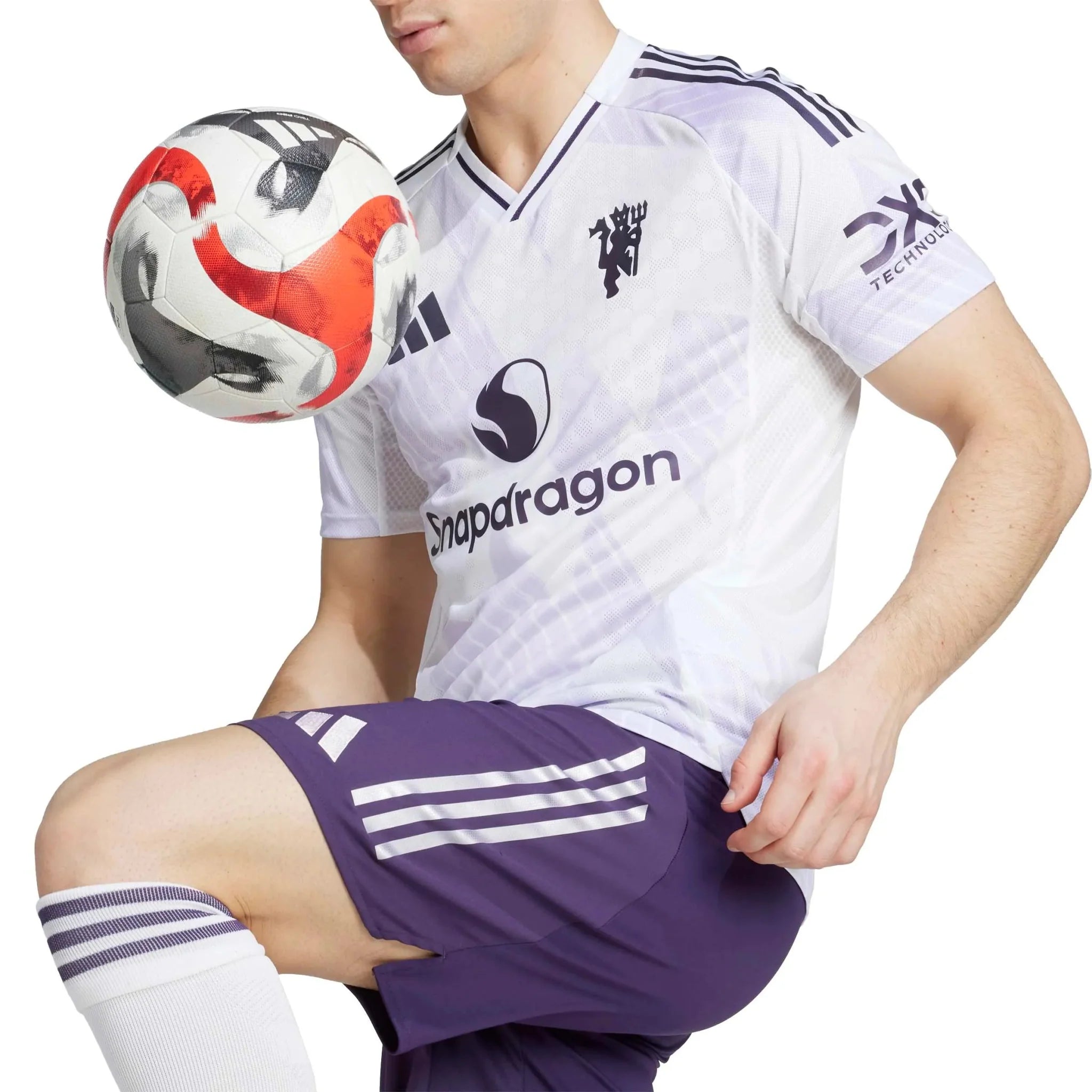 adidas 2025-26 Manchester United Men's Authentic Away Soccer Jersey 5
