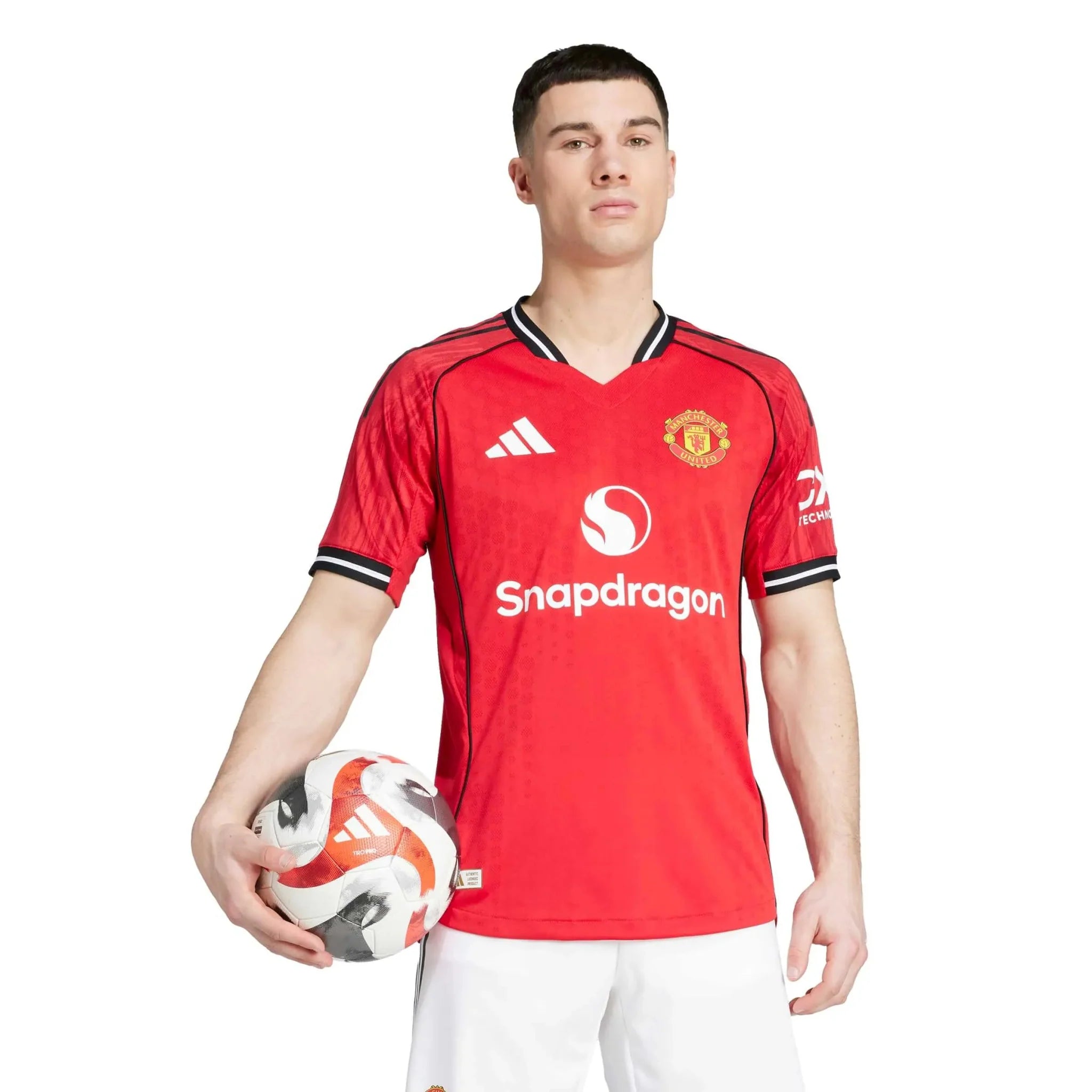 adidas 2025-26 Manchester United Men's Authentic Home Soccer Jersey 3