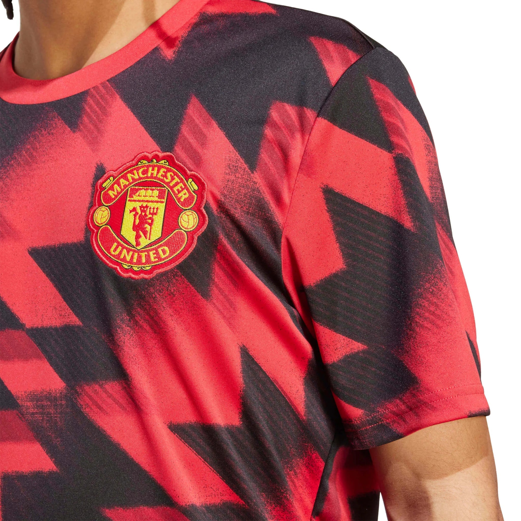adidas 2025-26 Manchester United Men's Pre-Match Soccer Jersey 6