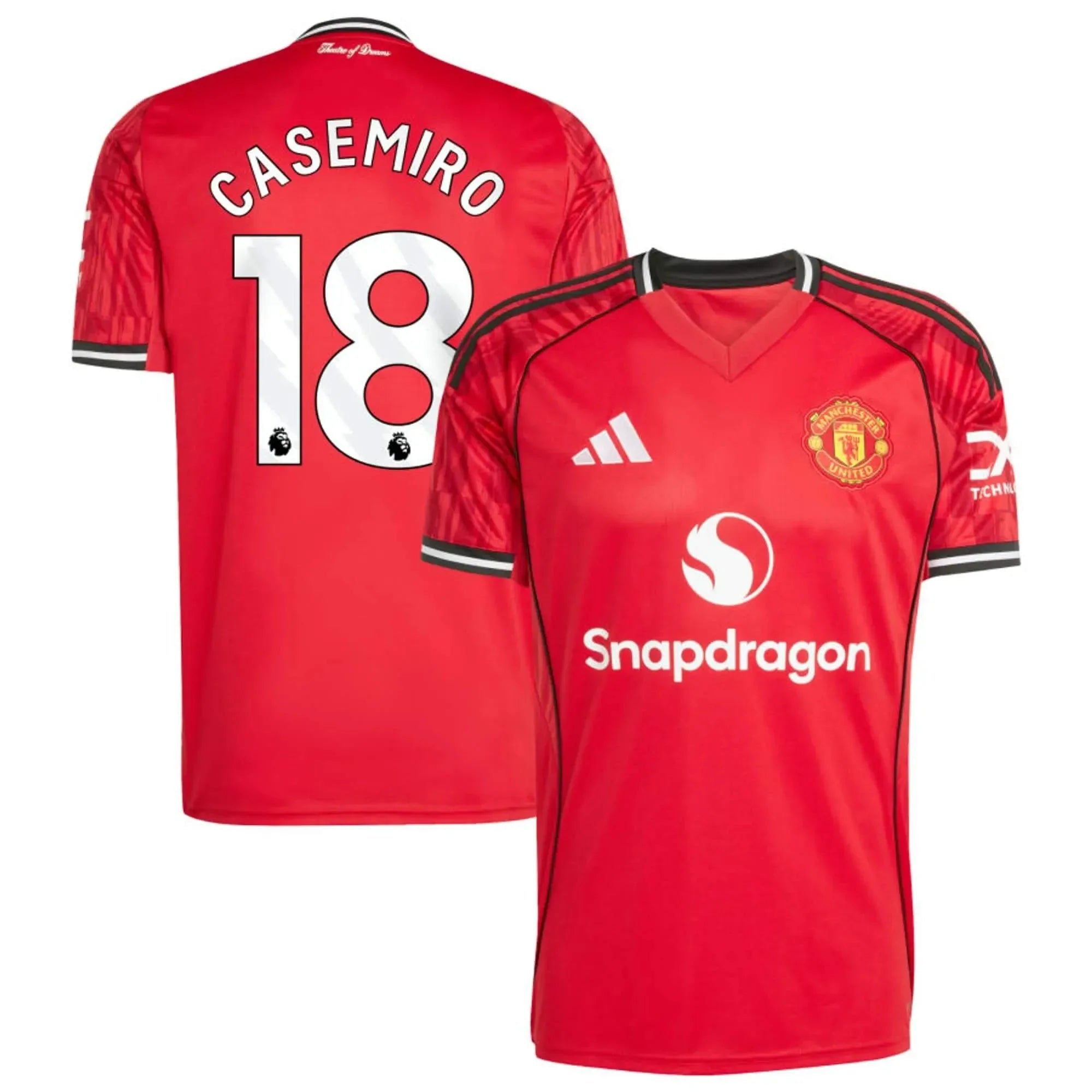 adidas 2025-26 Manchester United Men's Stadium Home Soccer Jersey 7