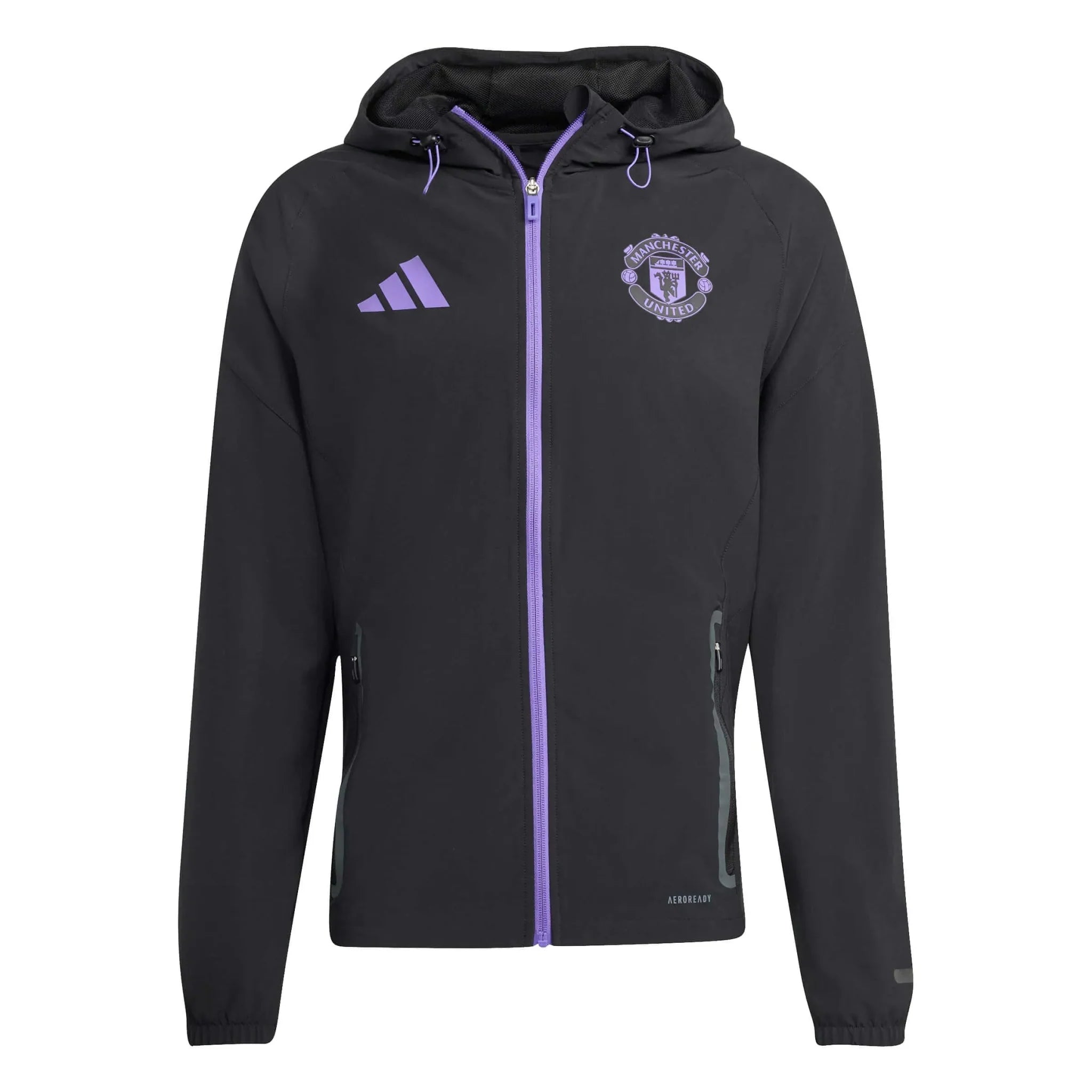 adidas 2025-26 Manchester United Men's Tiro 25 Competition Vis Tech Travel Jacket 1