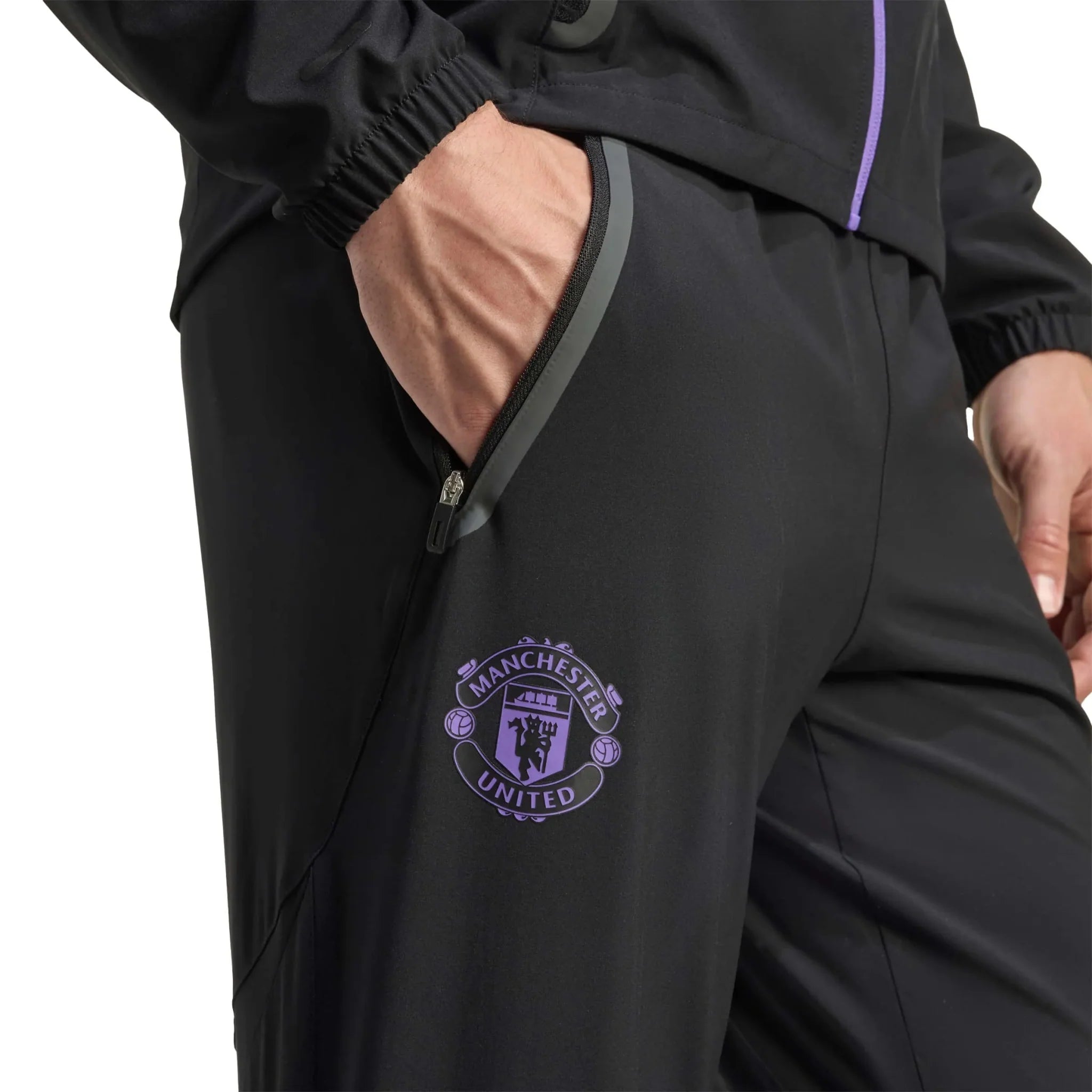 adidas 2025-26 Manchester United Men's Tiro 25 Competition Vis Tech Travel Pants 5
