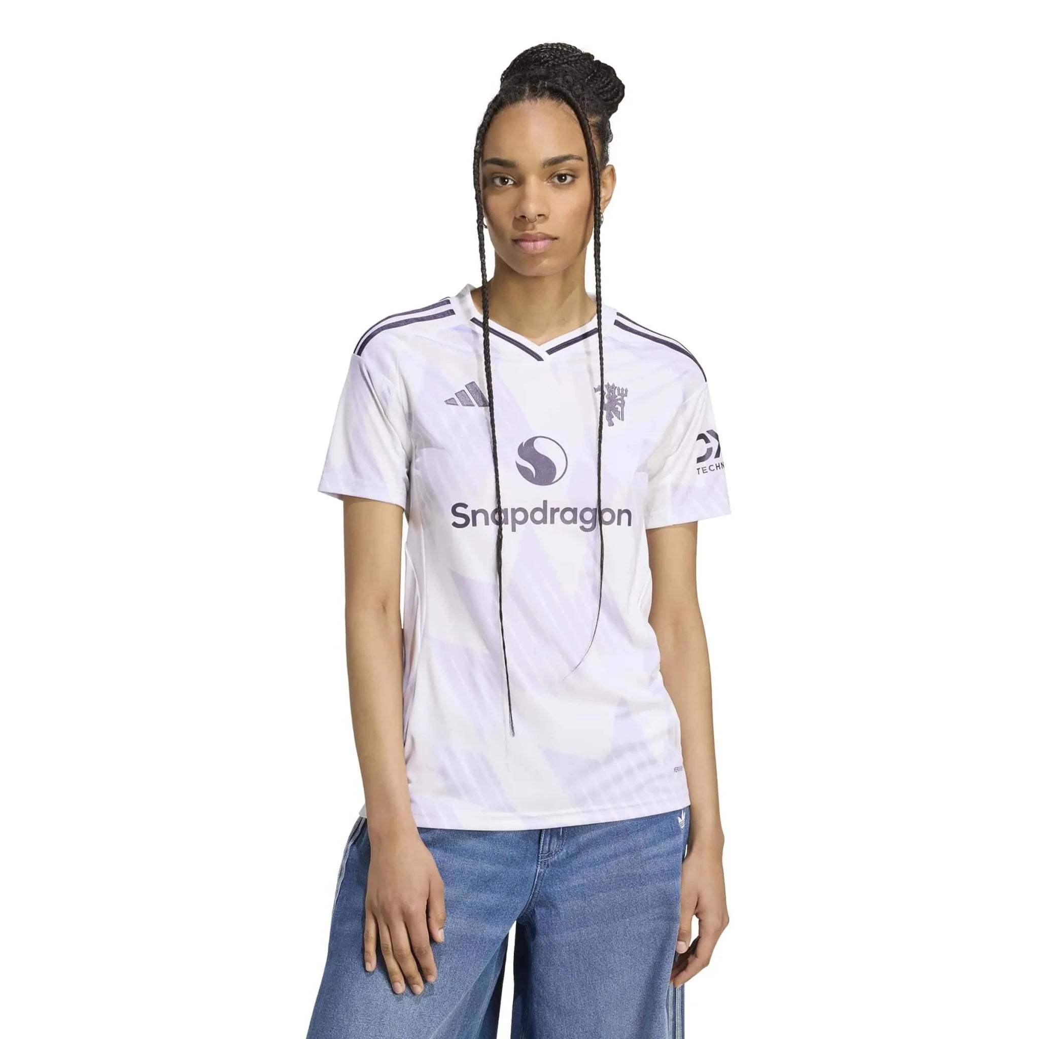 adidas 2025-26 Manchester United Women's Stadium Away Soccer Jersey 3