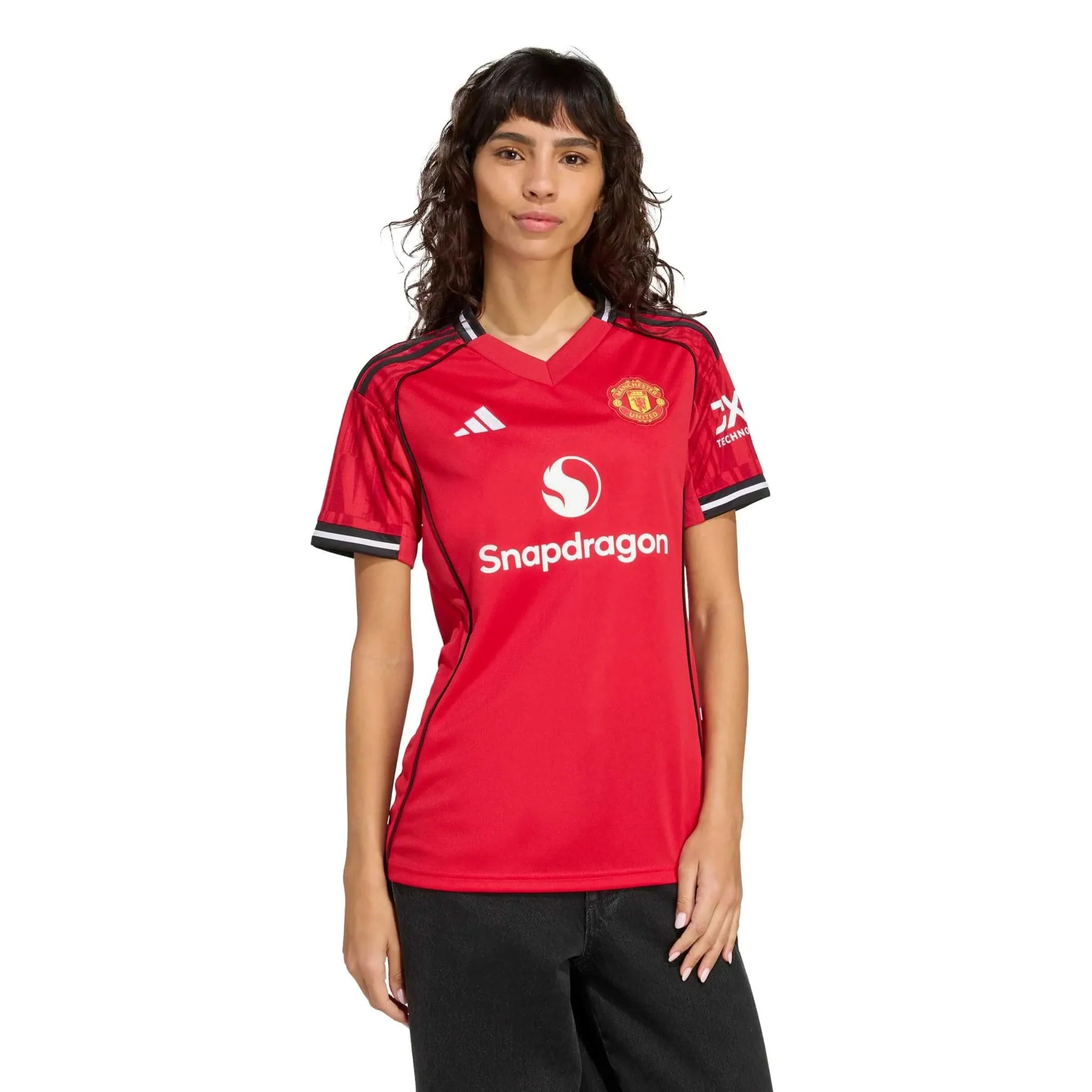 adidas 2025-26 Manchester United Women's Stadium Home Soccer Jersey 3