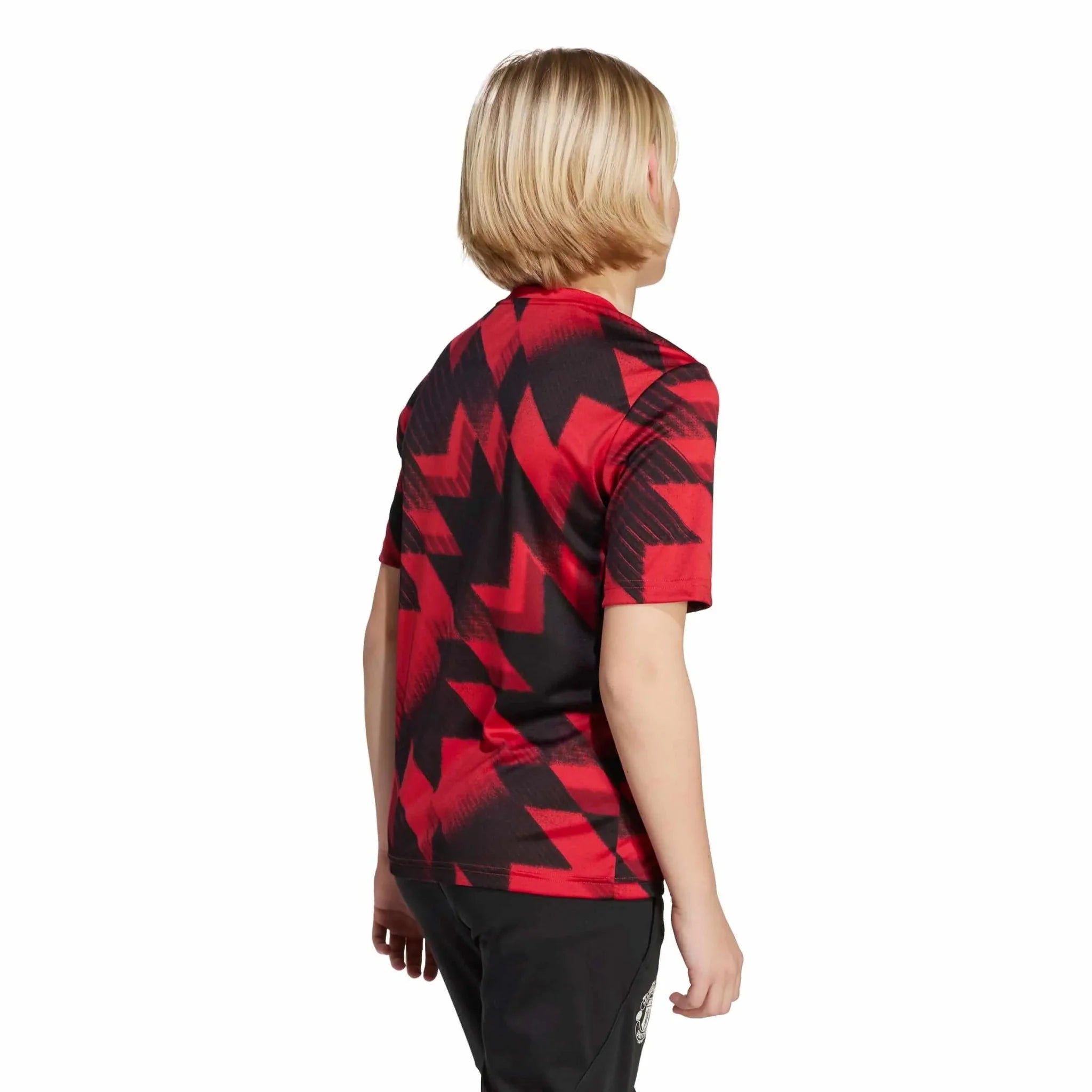 adidas 2025-26 Manchester United Youth Pre-Match Soccer Jersey 4