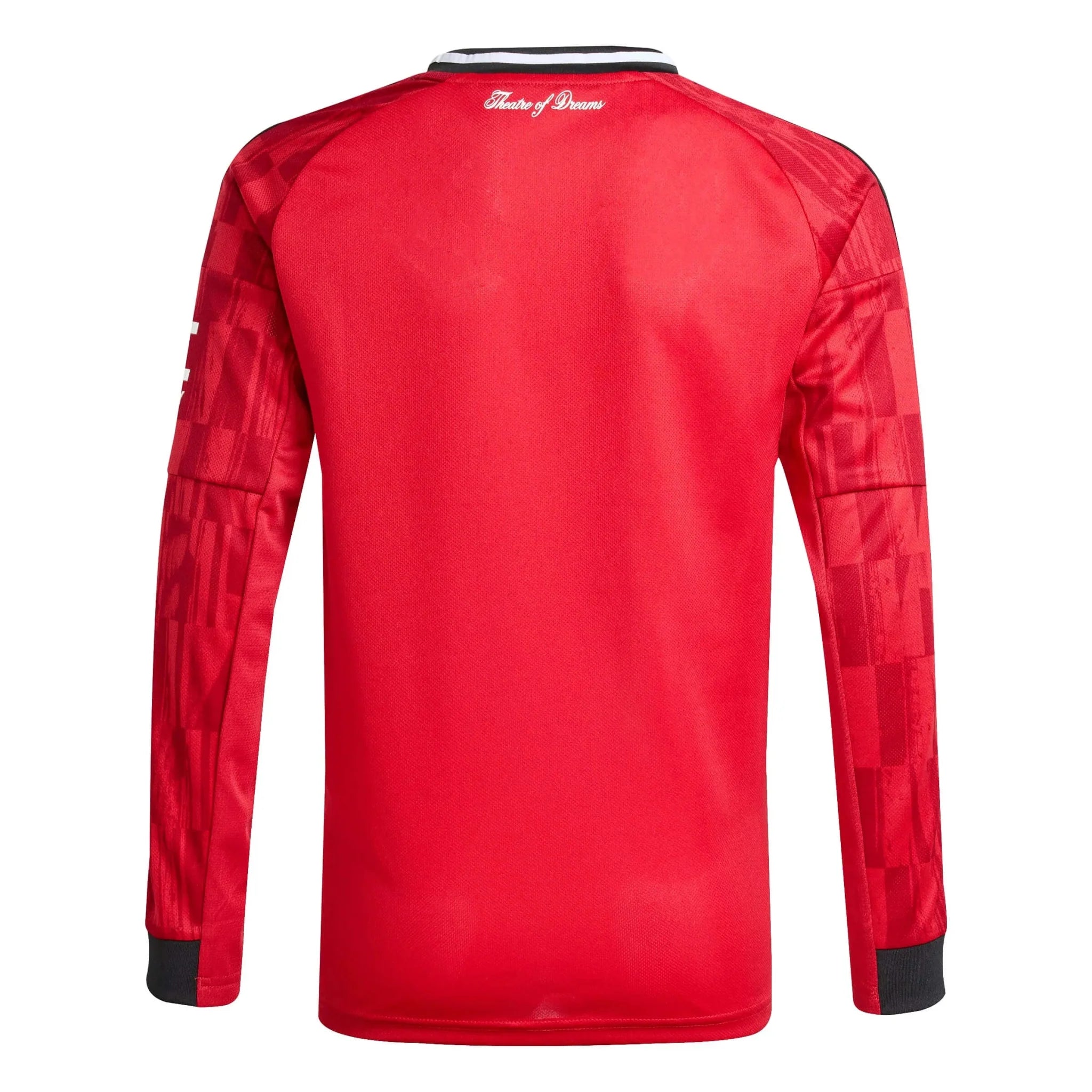 adidas 2025-26 Manchester United Youth Stadium Home Long-Sleeve Soccer Jersey 2