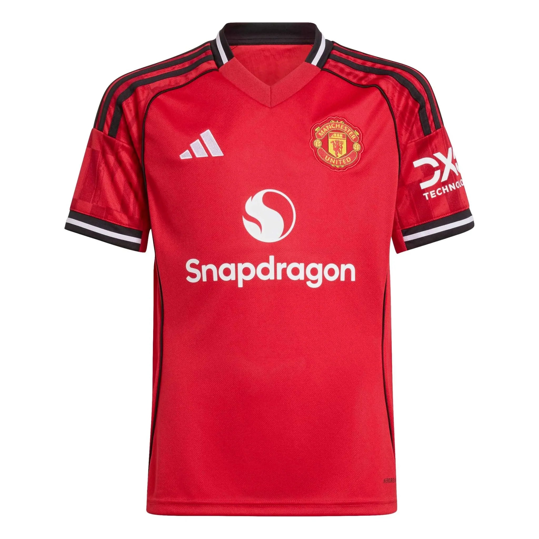 adidas 2025-26 Manchester United Youth Stadium Home Soccer Jersey 1