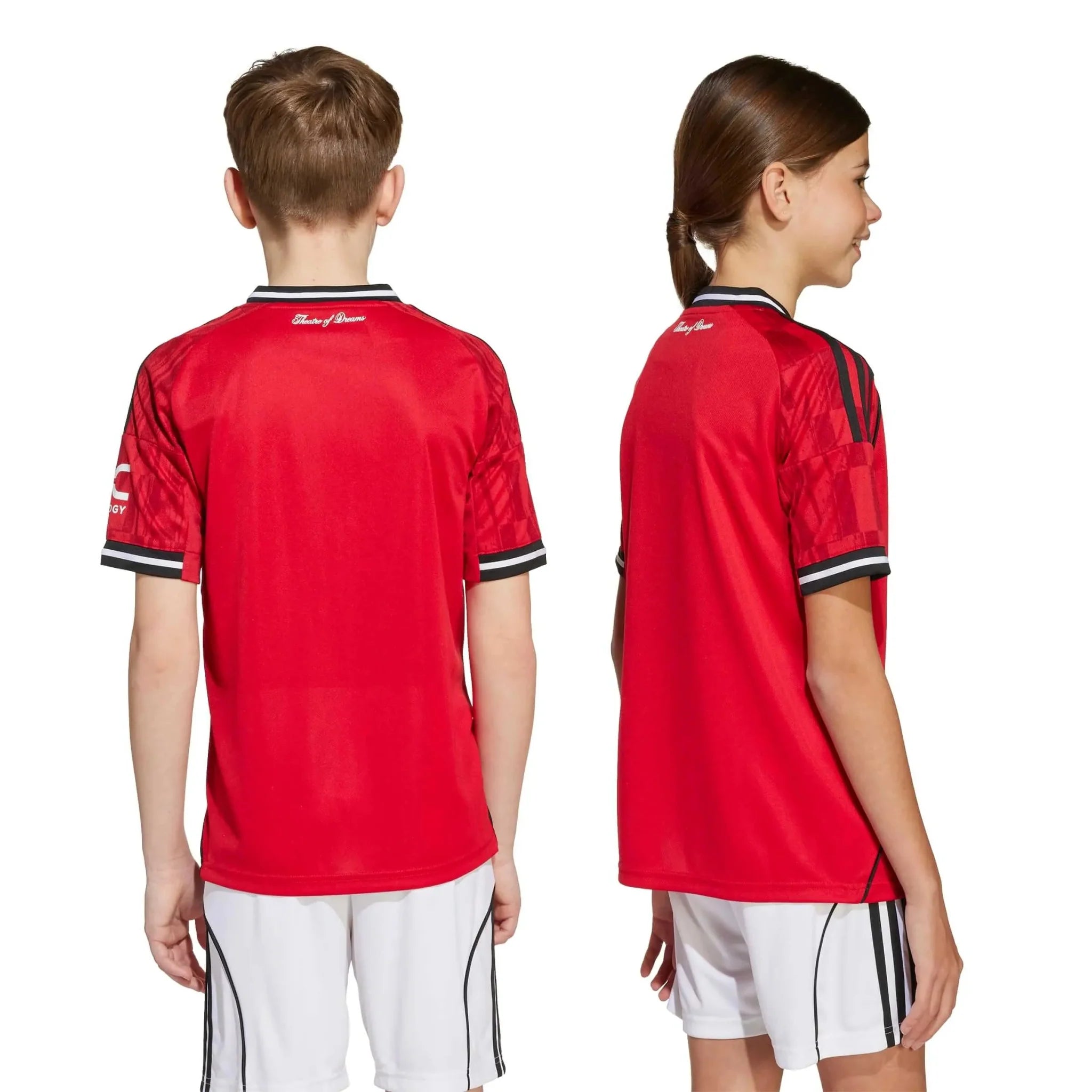 adidas 2025-26 Manchester United Youth Stadium Home Soccer Jersey 8