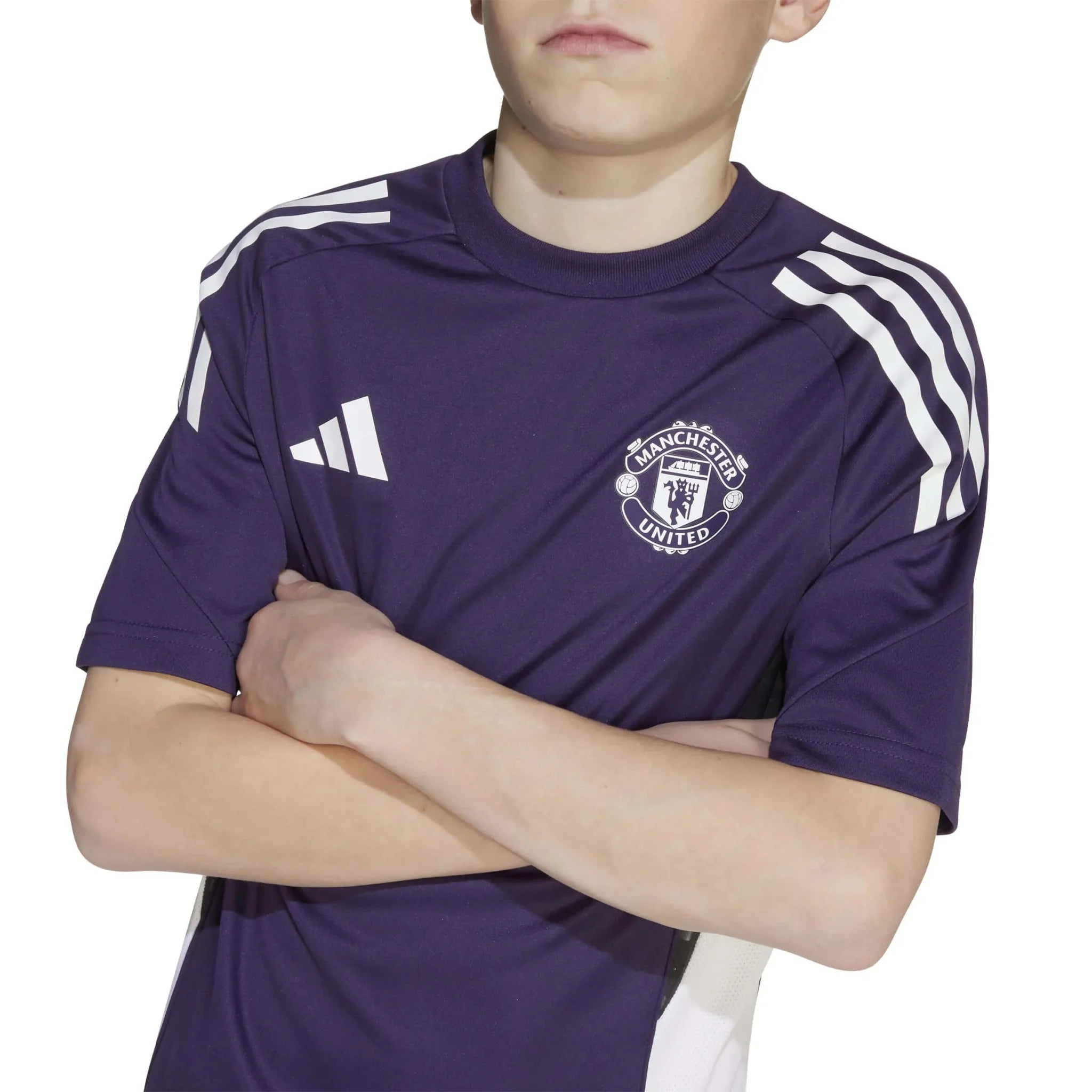 adidas 2025-26 Manchester United Youth Training Soccer Jersey 6