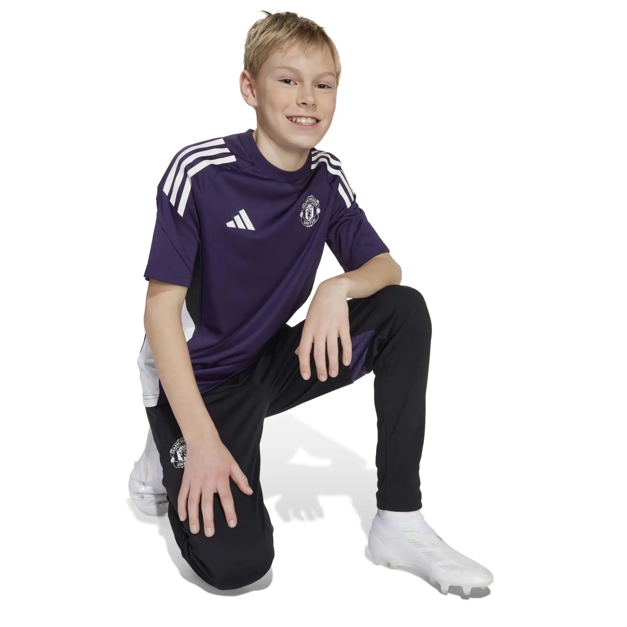 adidas 2025-26 Manchester United Youth Training Soccer Jersey 5