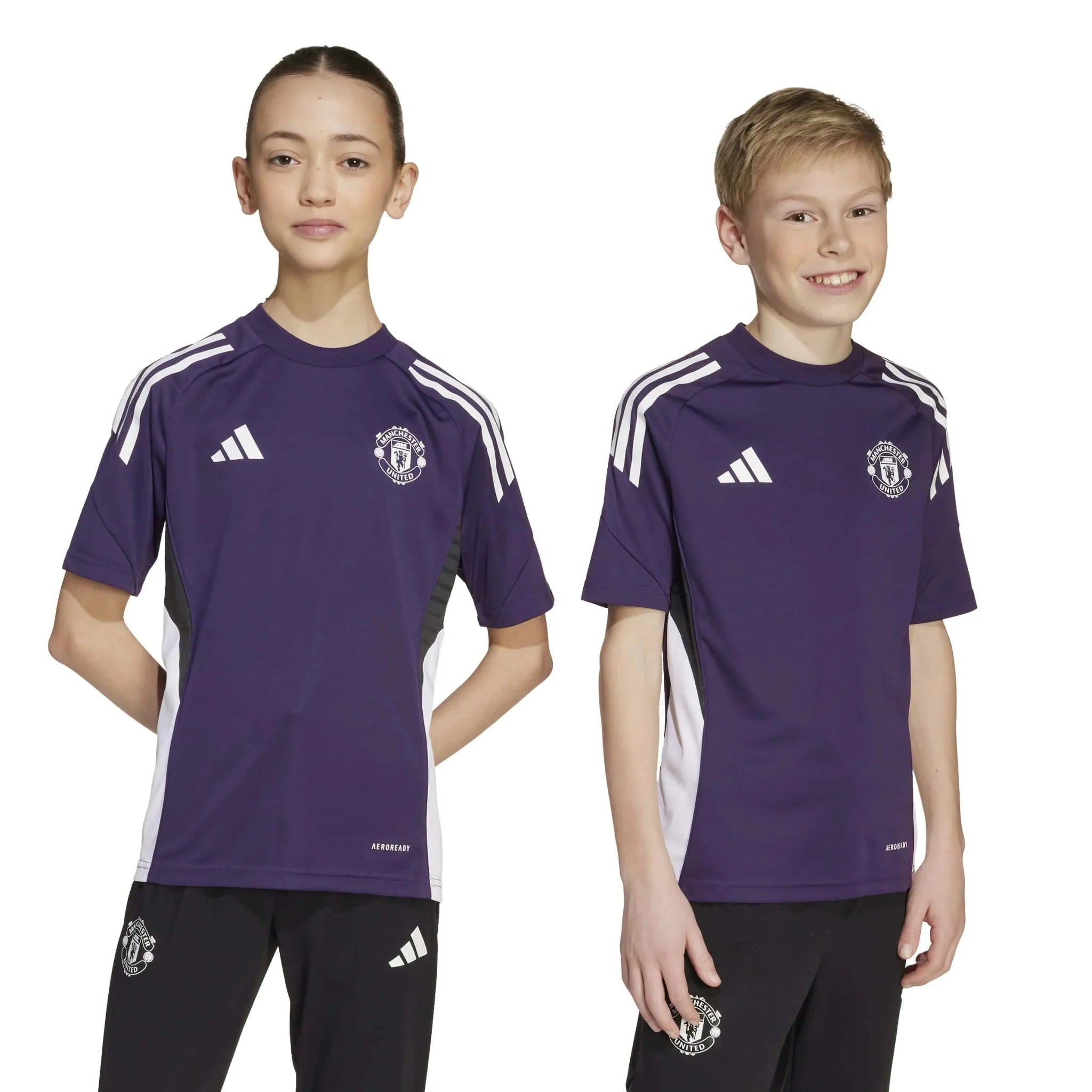 adidas 2025-26 Manchester United Youth Training Soccer Jersey 7