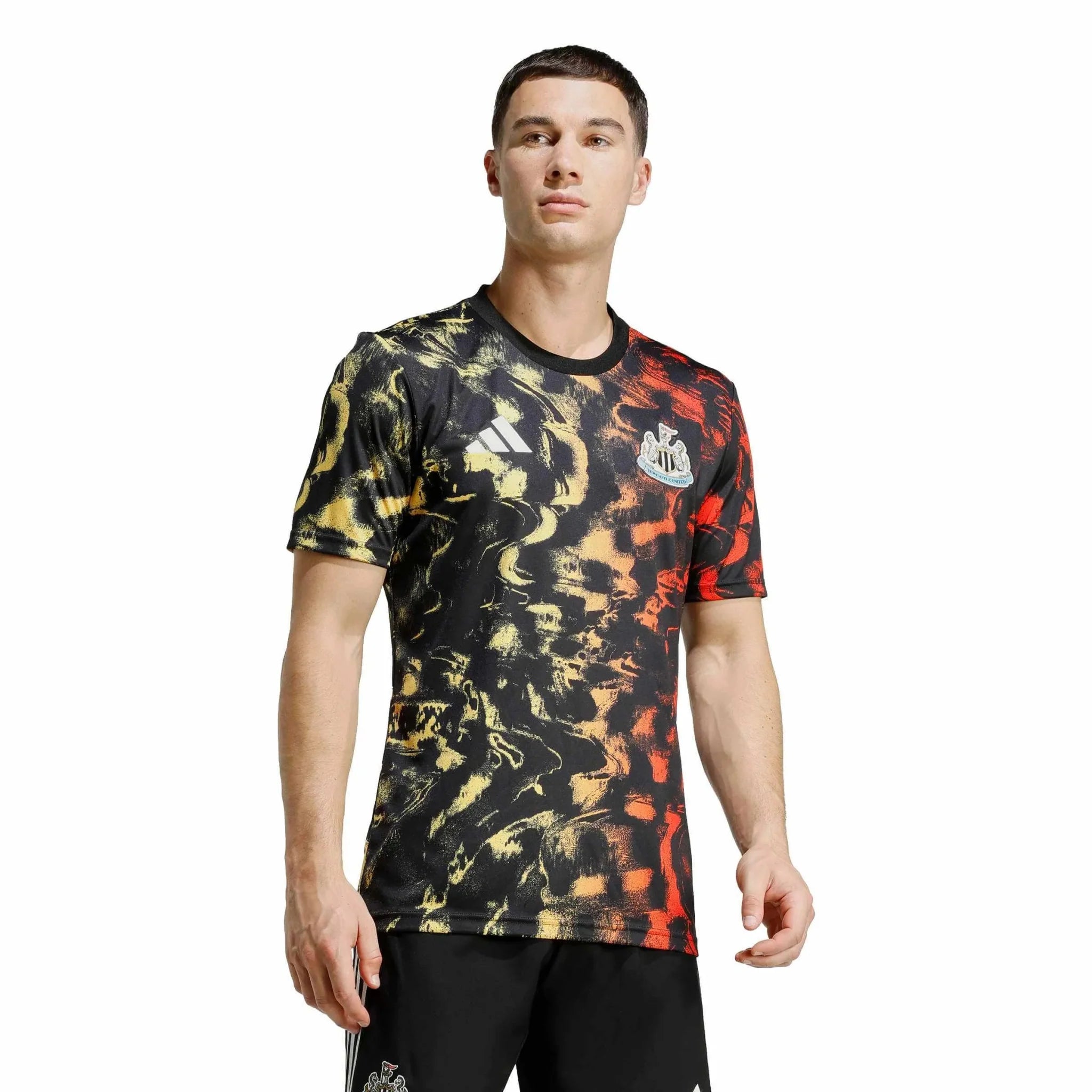 adidas 2025-26 Newcastle Men's Pre-Match Soccer Jersey 3