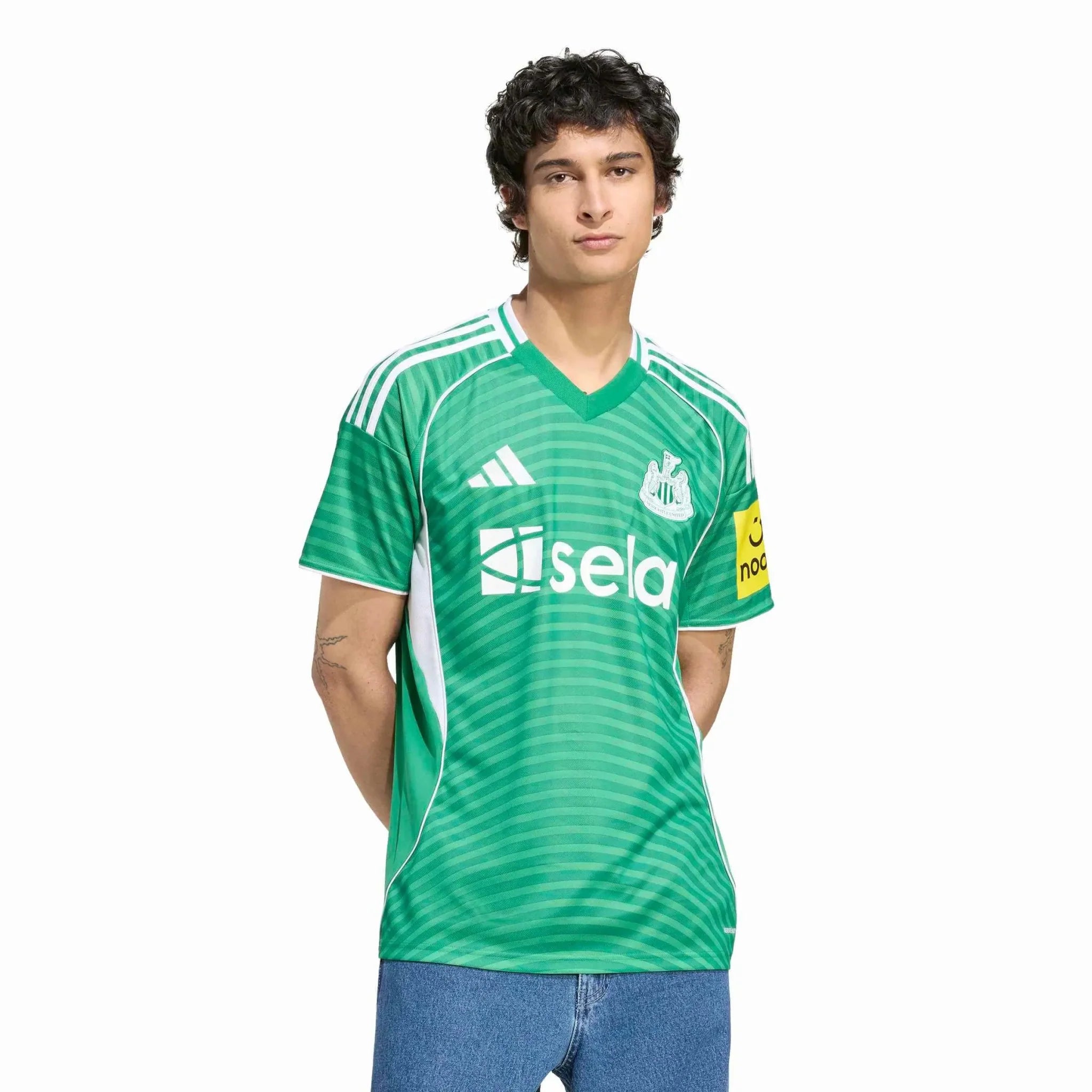adidas 2025-26 Newcastle Men's Stadium Away Soccer Jersey 3