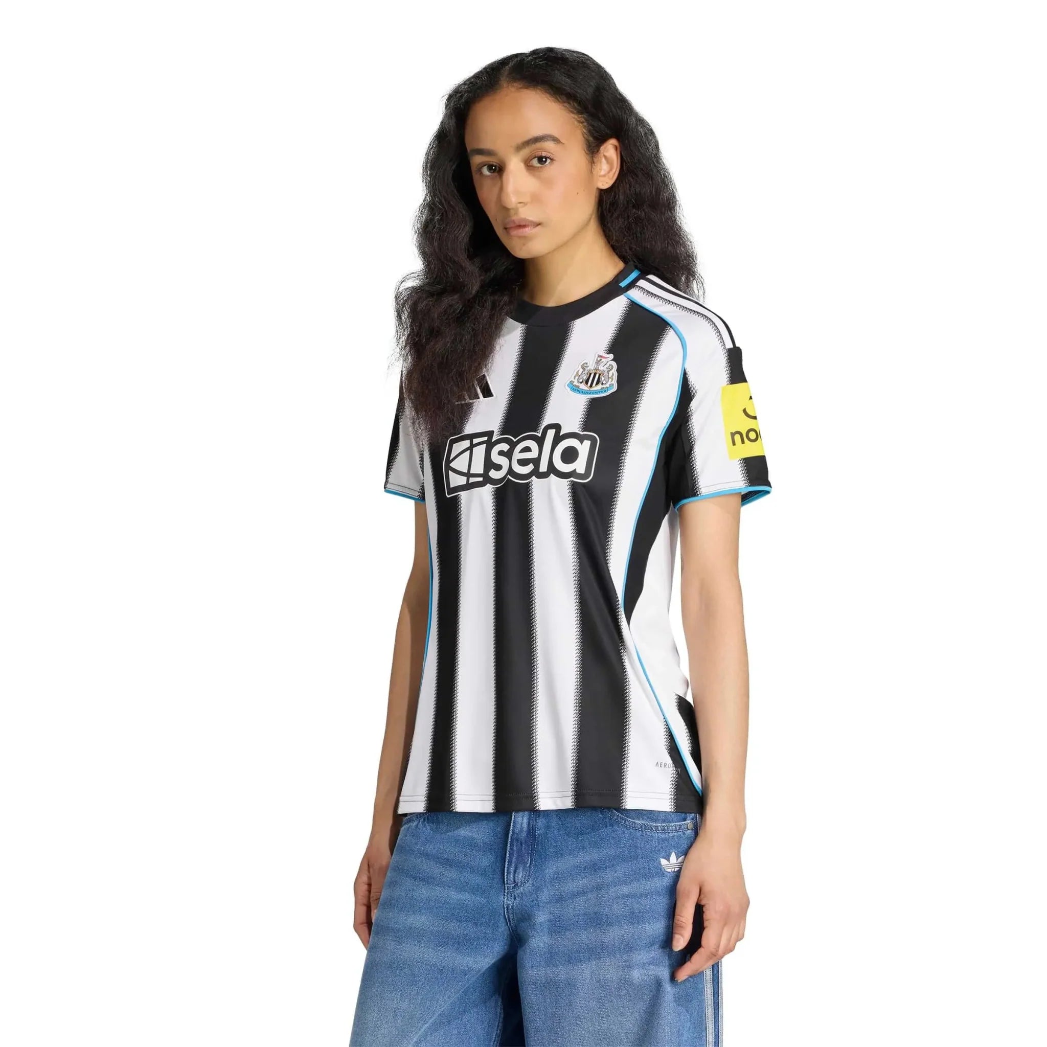 adidas 2025-26 Newcastle Women's Stadium Home Soccer Jersey 3