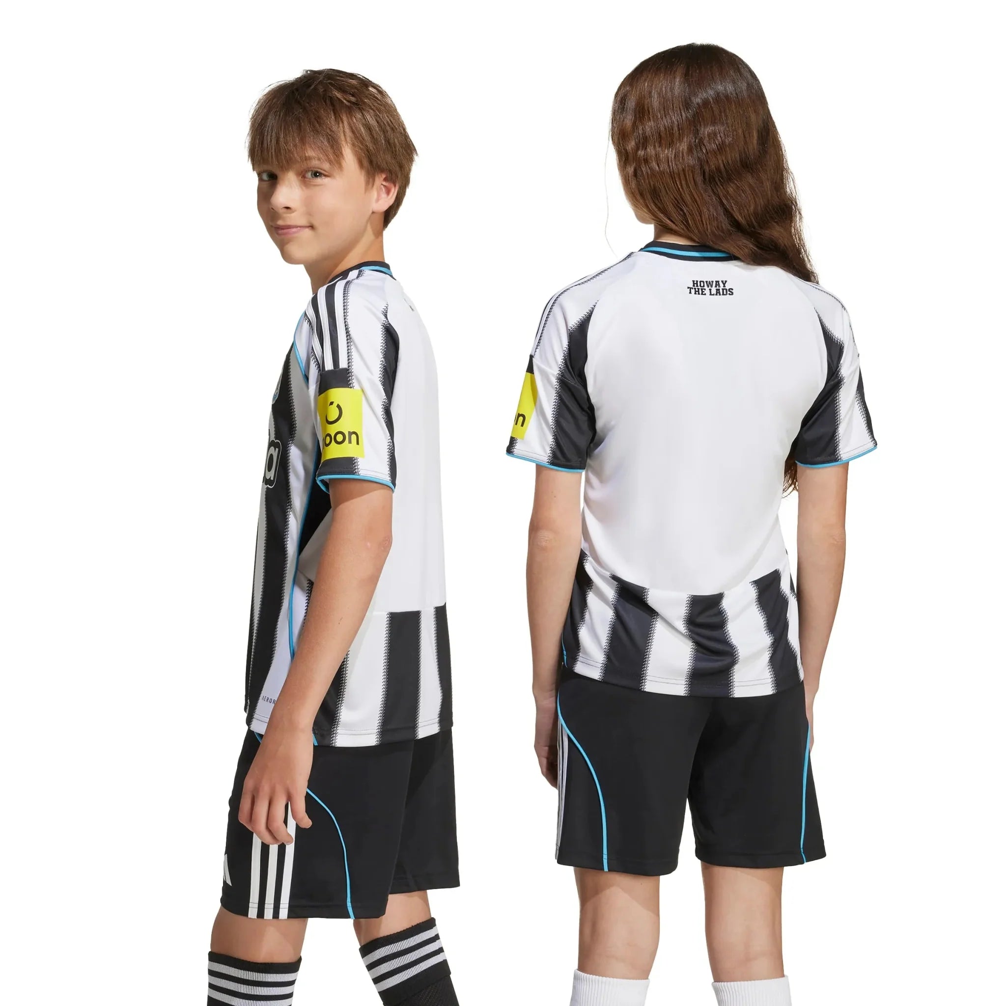 adidas 2025-26 Newcastle Youth Stadium Home Soccer Jersey 6