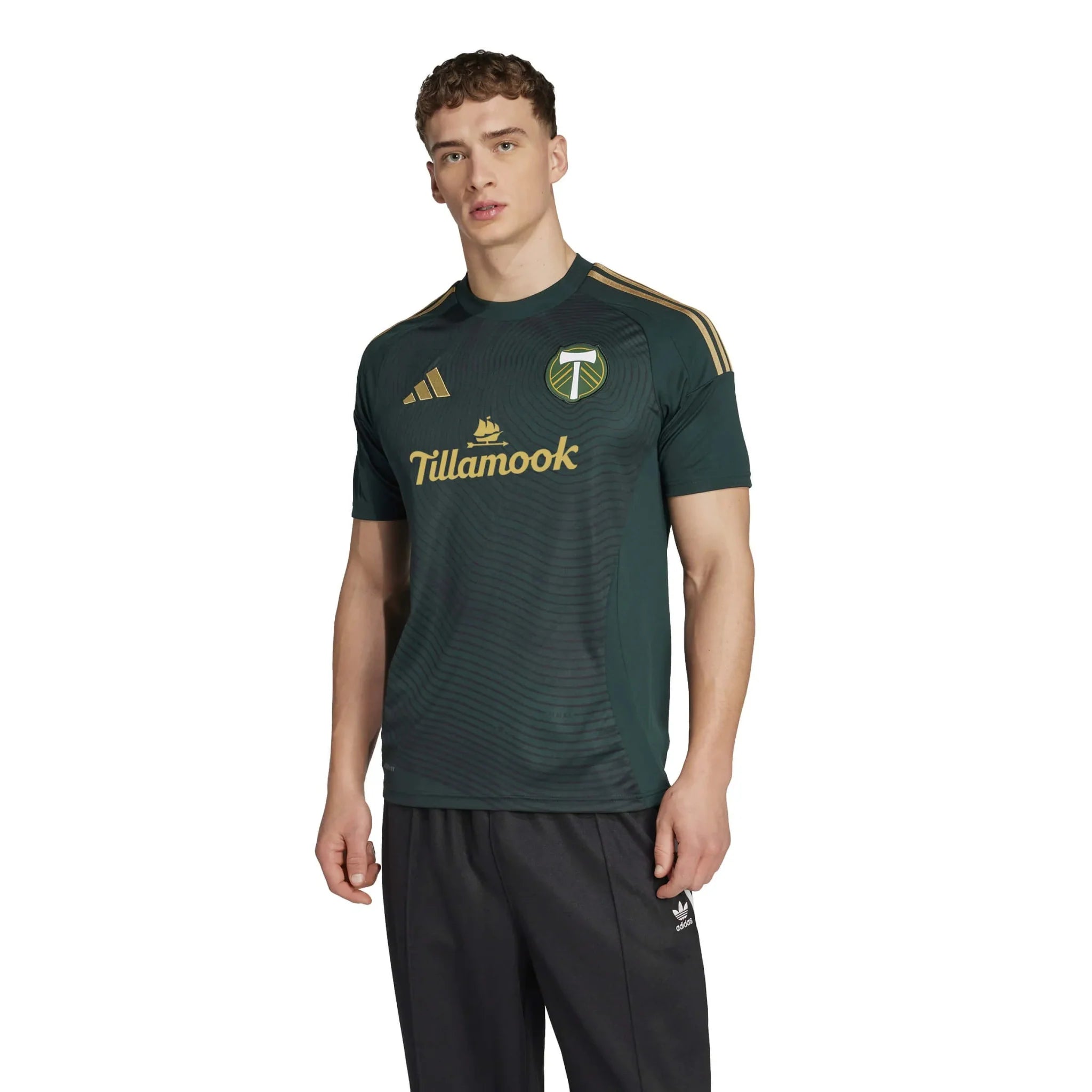 adidas 2025-26 Portland Timbers Men's Stadium Home Soccer Jersey 3