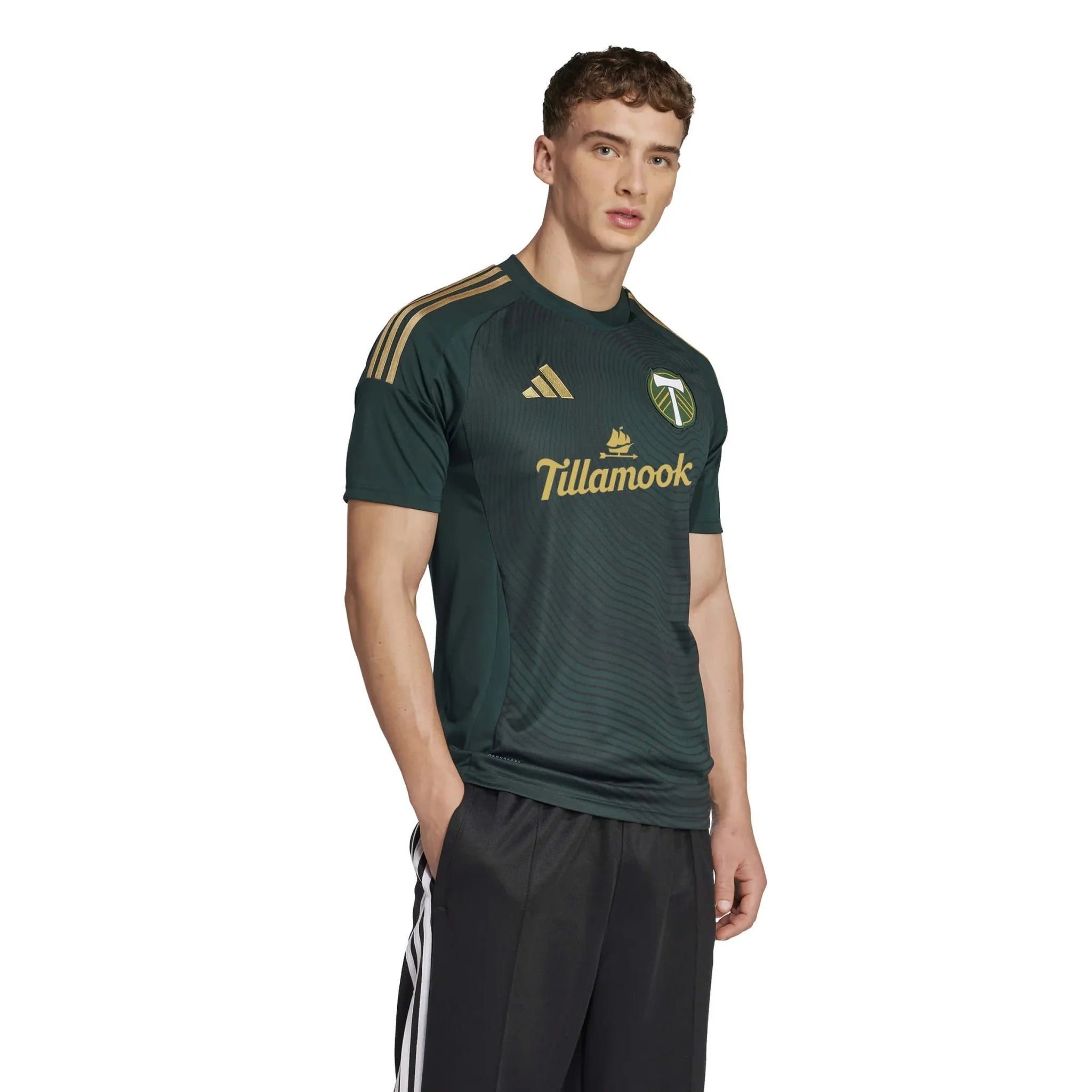 adidas 2025-26 Portland Timbers Men's Stadium Home Soccer Jersey 4