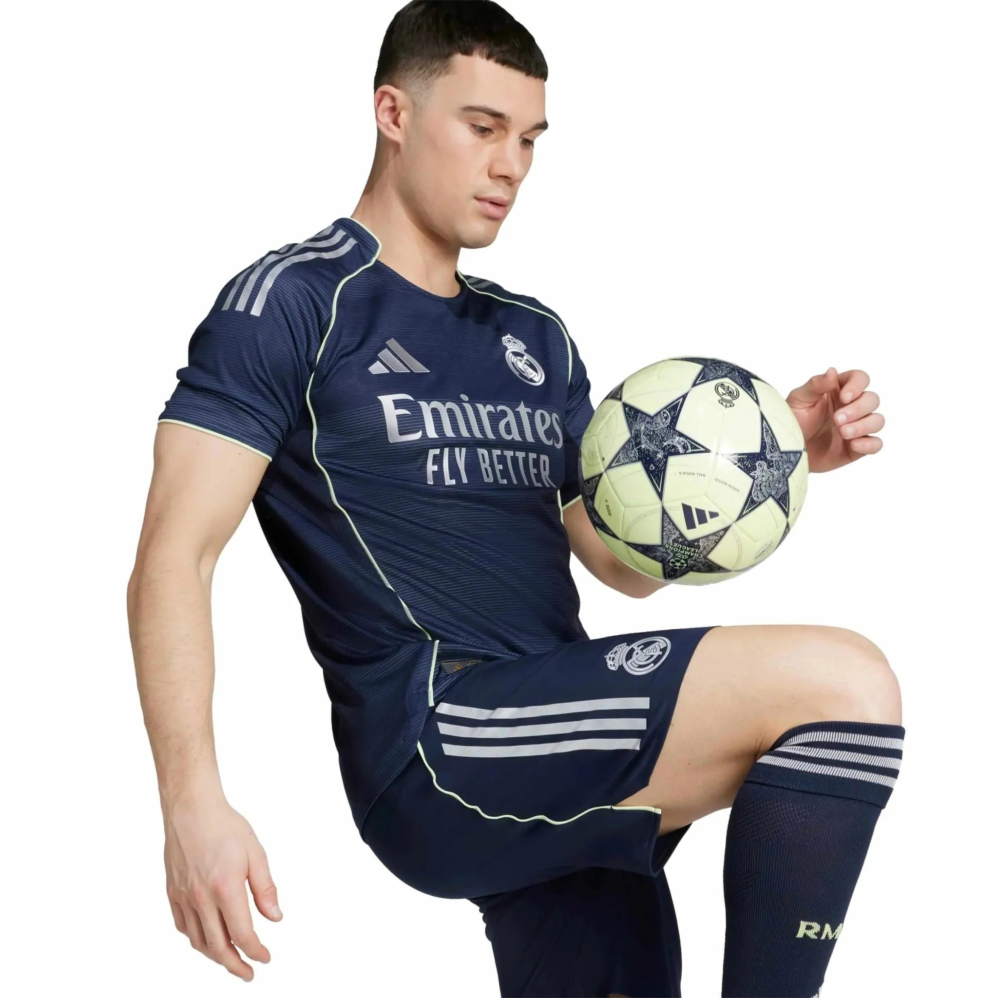 adidas 2025-26 Real Madrid Men's Authentic Away Soccer Jersey 6