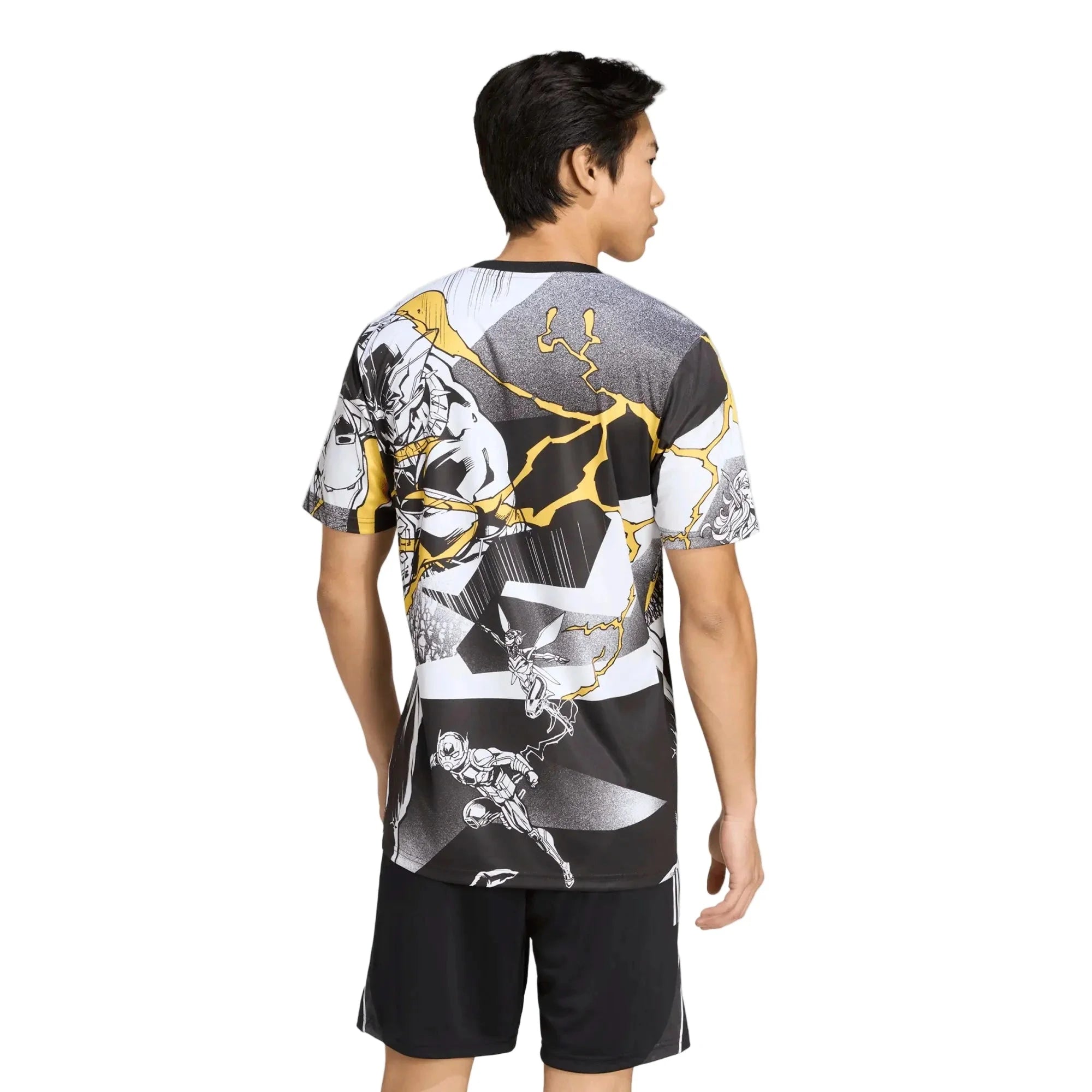 adidas 2025-26 Real Madrid Men's Avengers Pre-Match Soccer Jersey 4