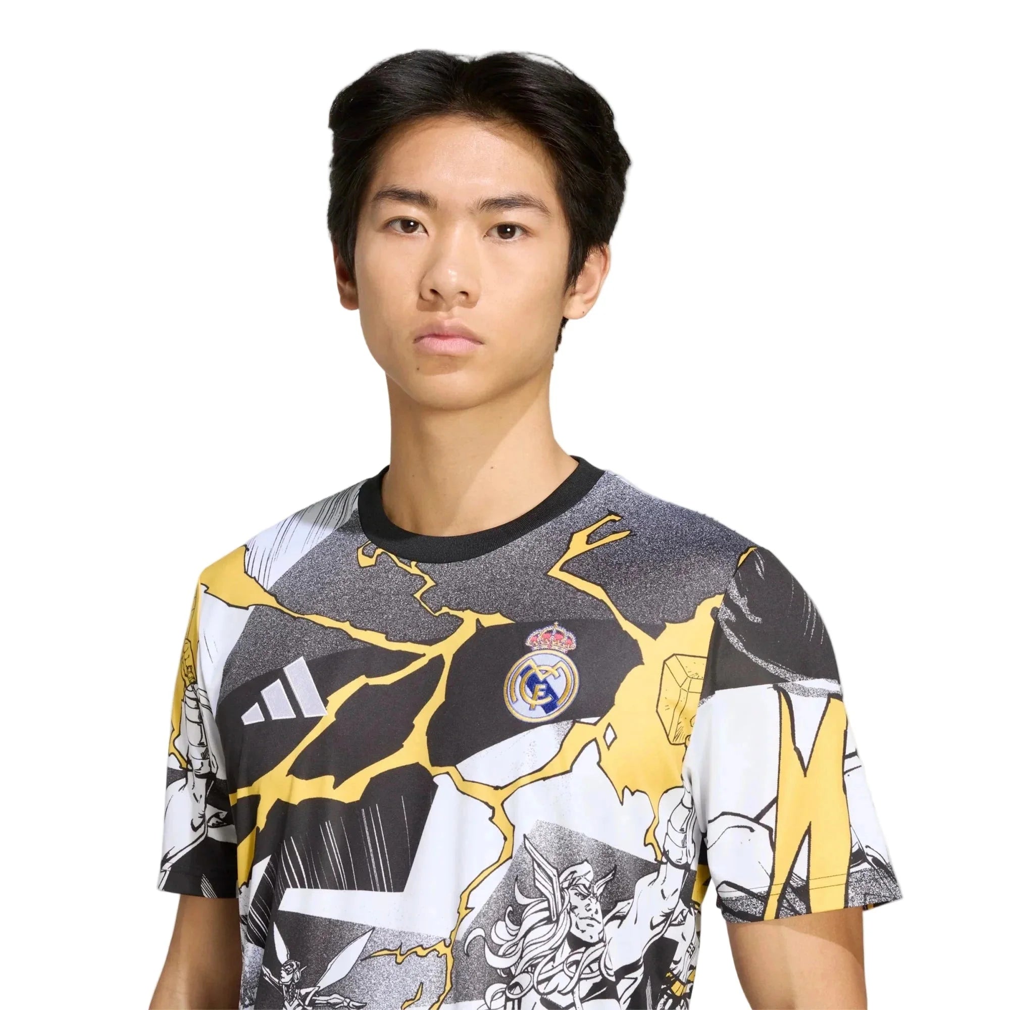 adidas 2025-26 Real Madrid Men's Avengers Pre-Match Soccer Jersey 5