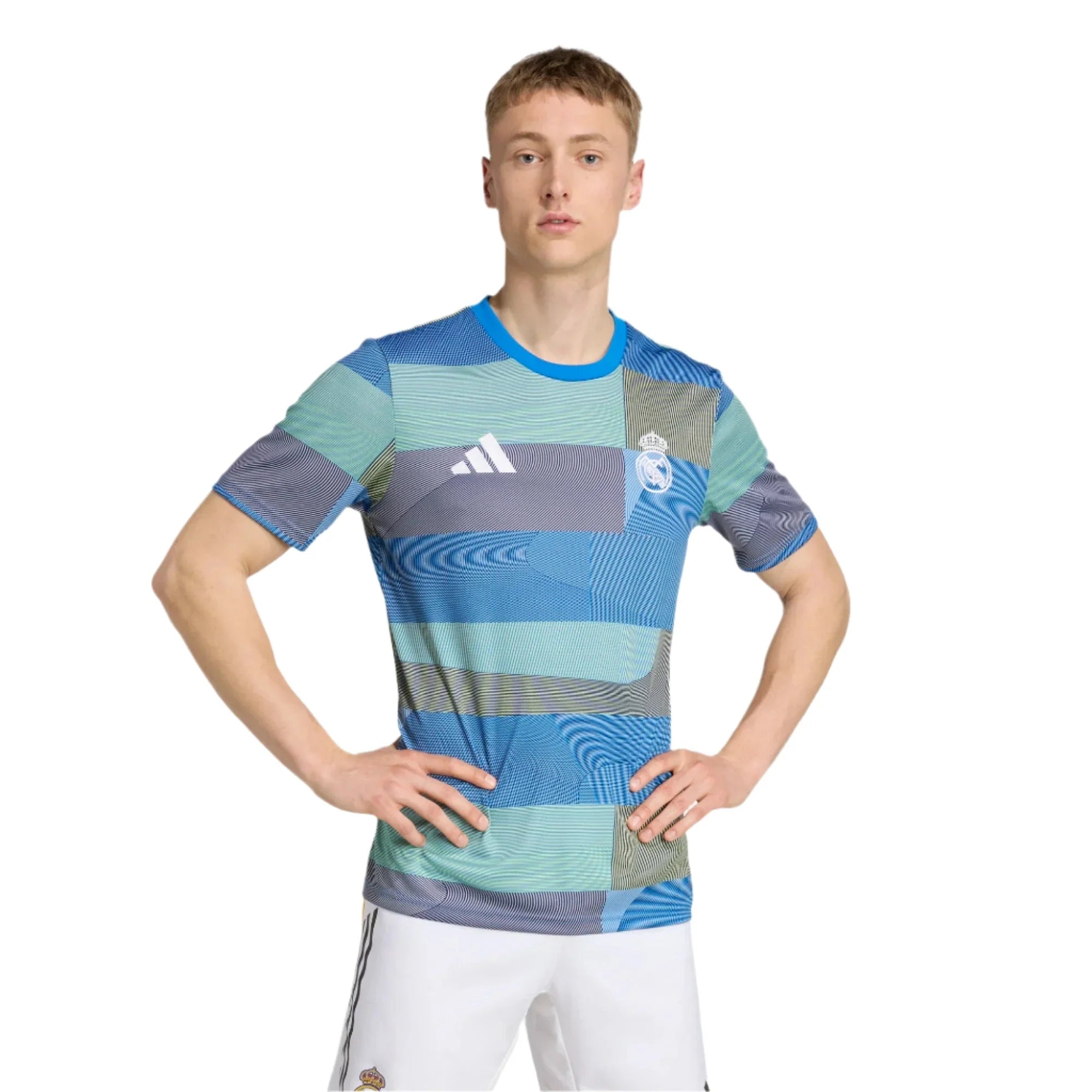 adidas 2025-26 Real Madrid Men's Pre-Match Soccer Jersey 3