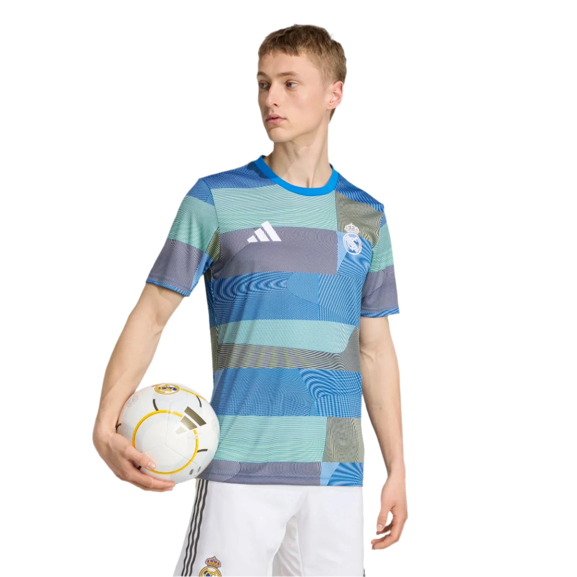 adidas 2025-26 Real Madrid Men's Pre-Match Soccer Jersey 4