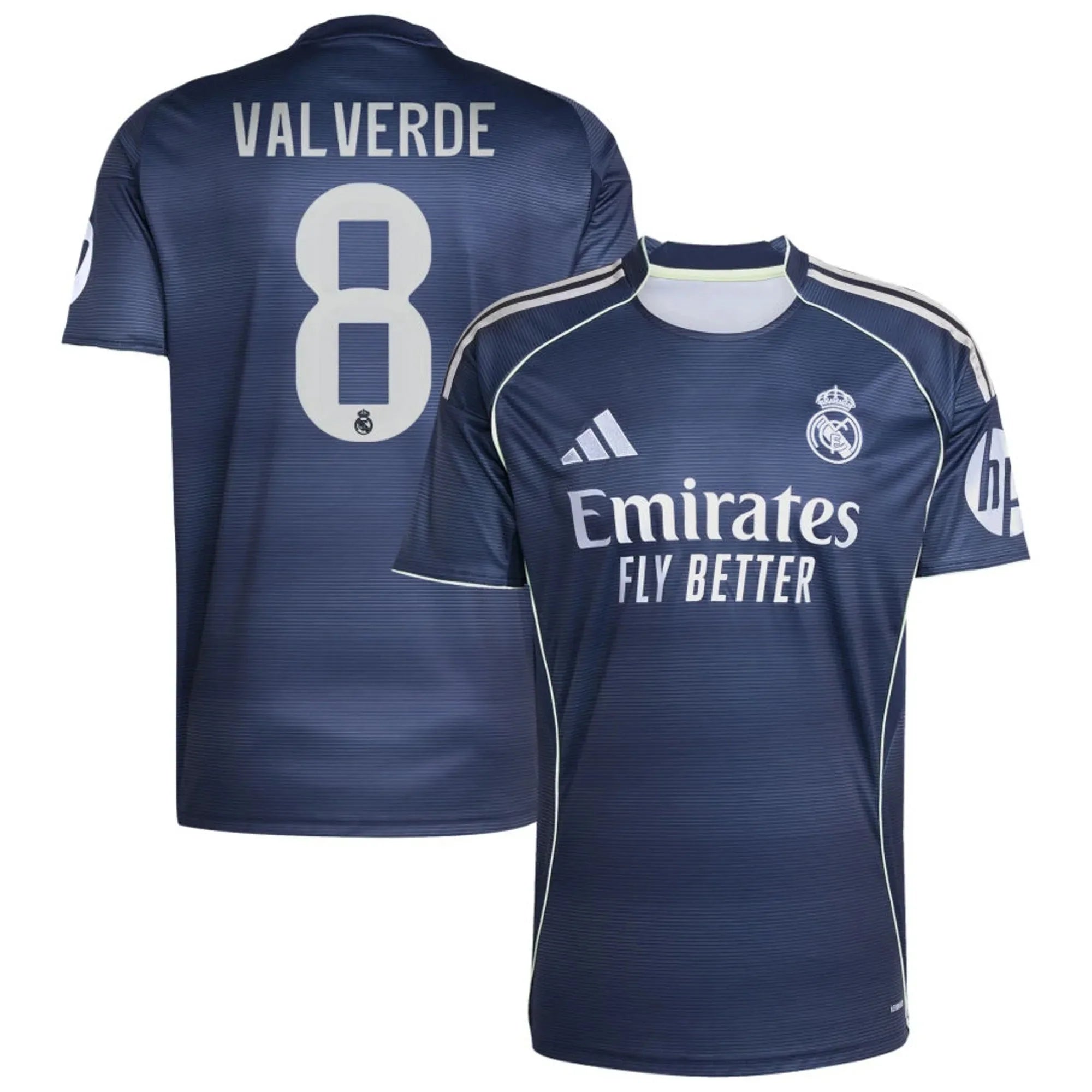 adidas 2025-26 Real Madrid Men's Stadium Away Soccer Jersey 8