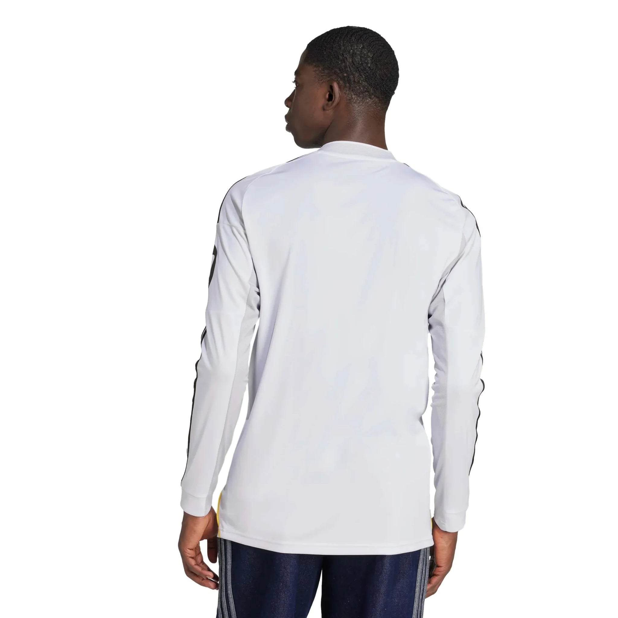 adidas 2025-26 Real Madrid Men's Stadium Home Long-Sleeve Soccer Jersey 4