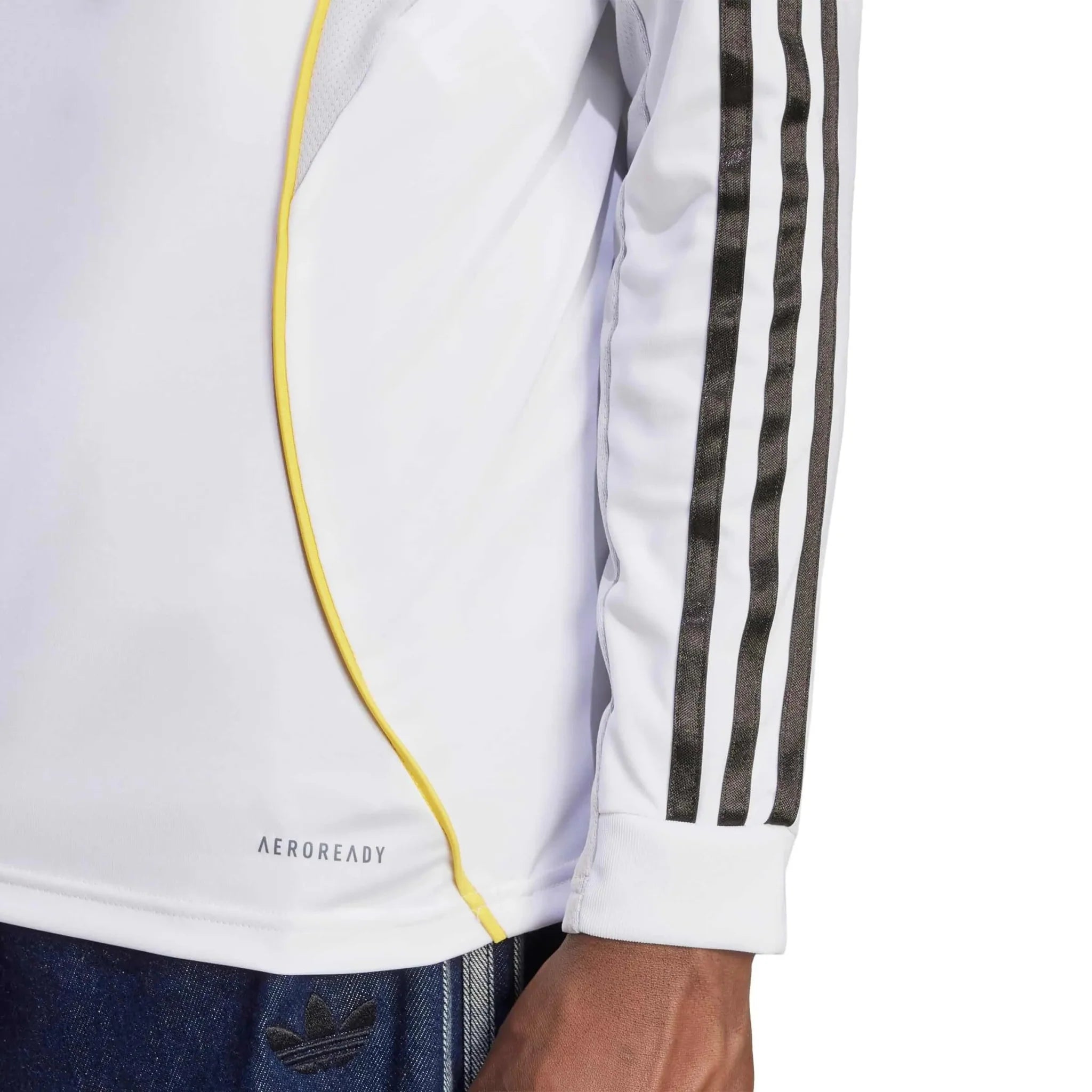 adidas 2025-26 Real Madrid Men's Stadium Home Long-Sleeve Soccer Jersey 6