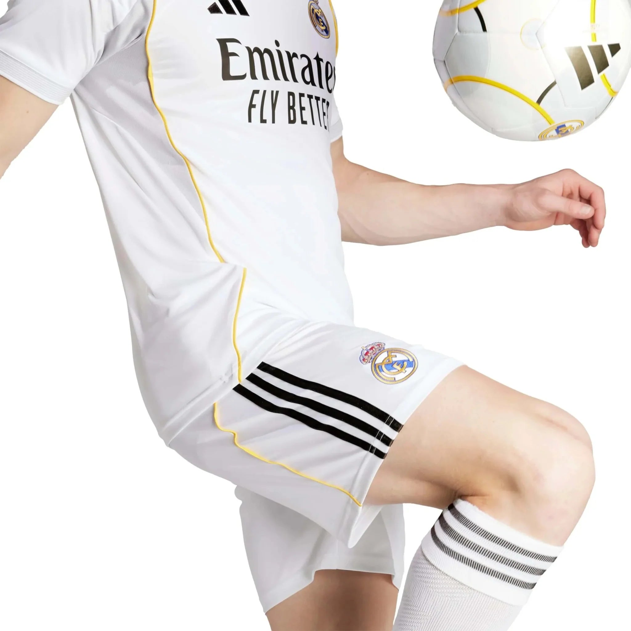 adidas 2025-26 Real Madrid Men's Stadium Home Shorts 5
