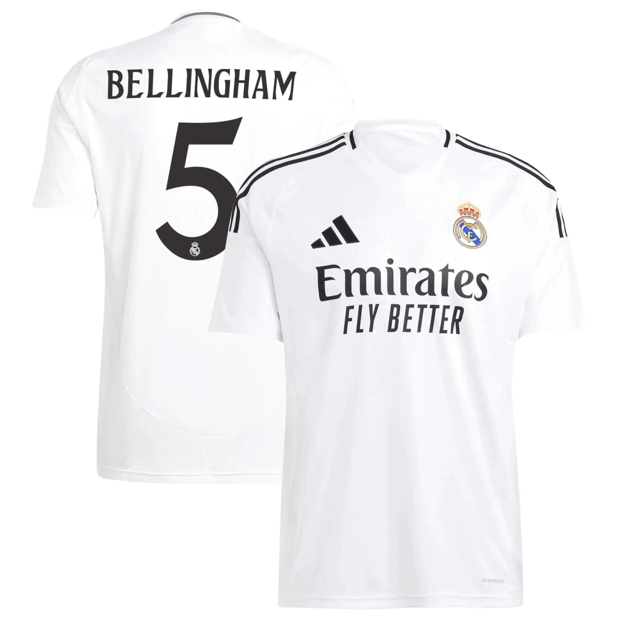 adidas 2025-26 Real Madrid Youth Stadium Home Soccer Jersey 10