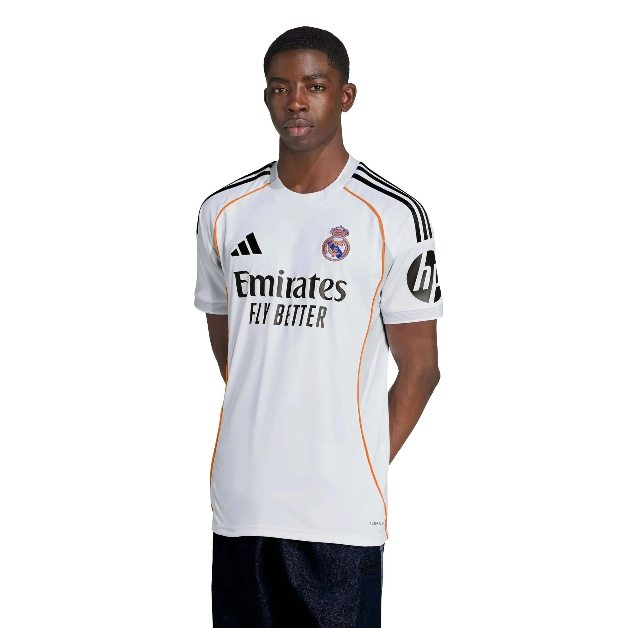 adidas 2025-26 Real Madrid Men's Stadium Home Soccer Jersey 3