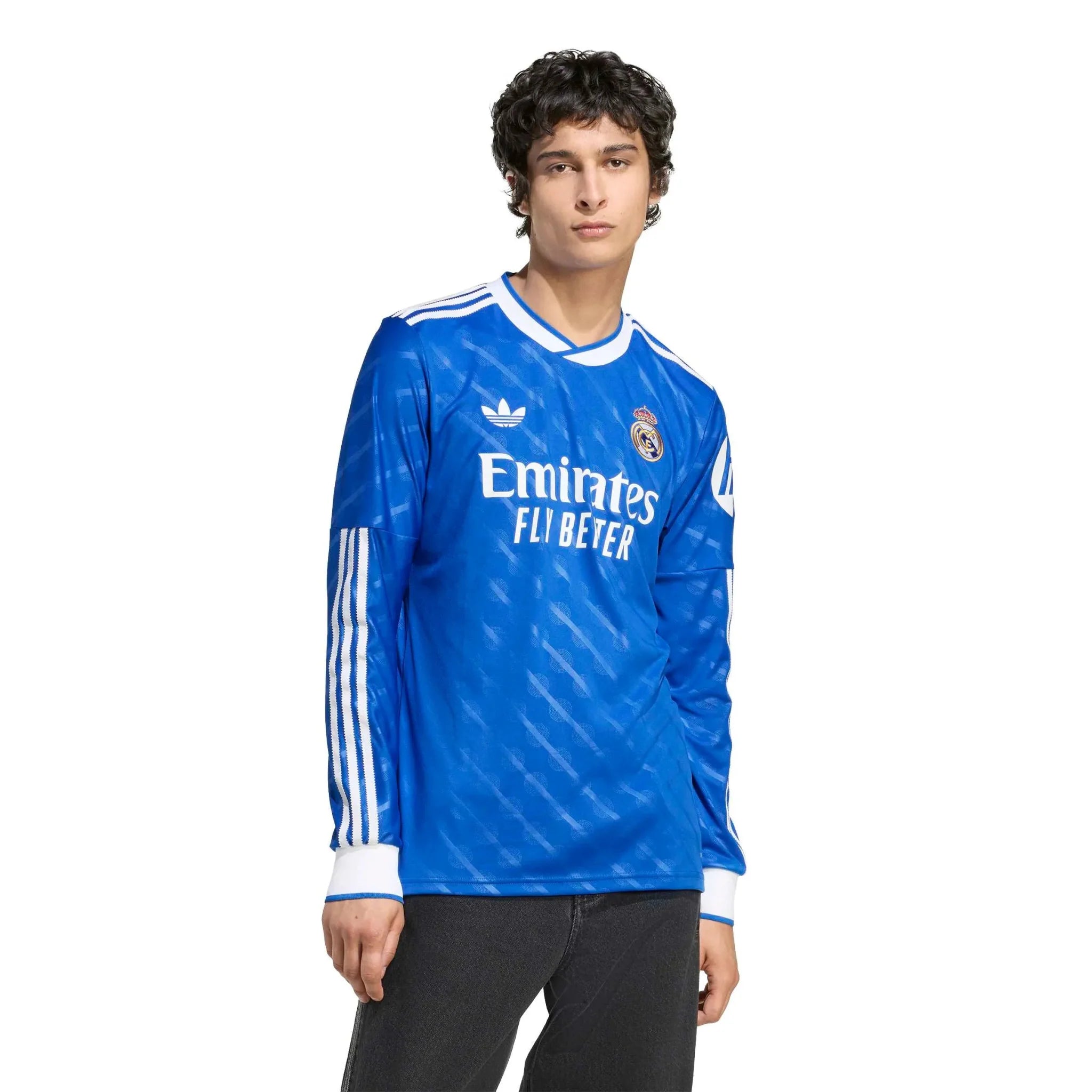 adidas 2025-26 Real Madrid Men's Stadium Third Long-Sleeve Soccer Jersey 3