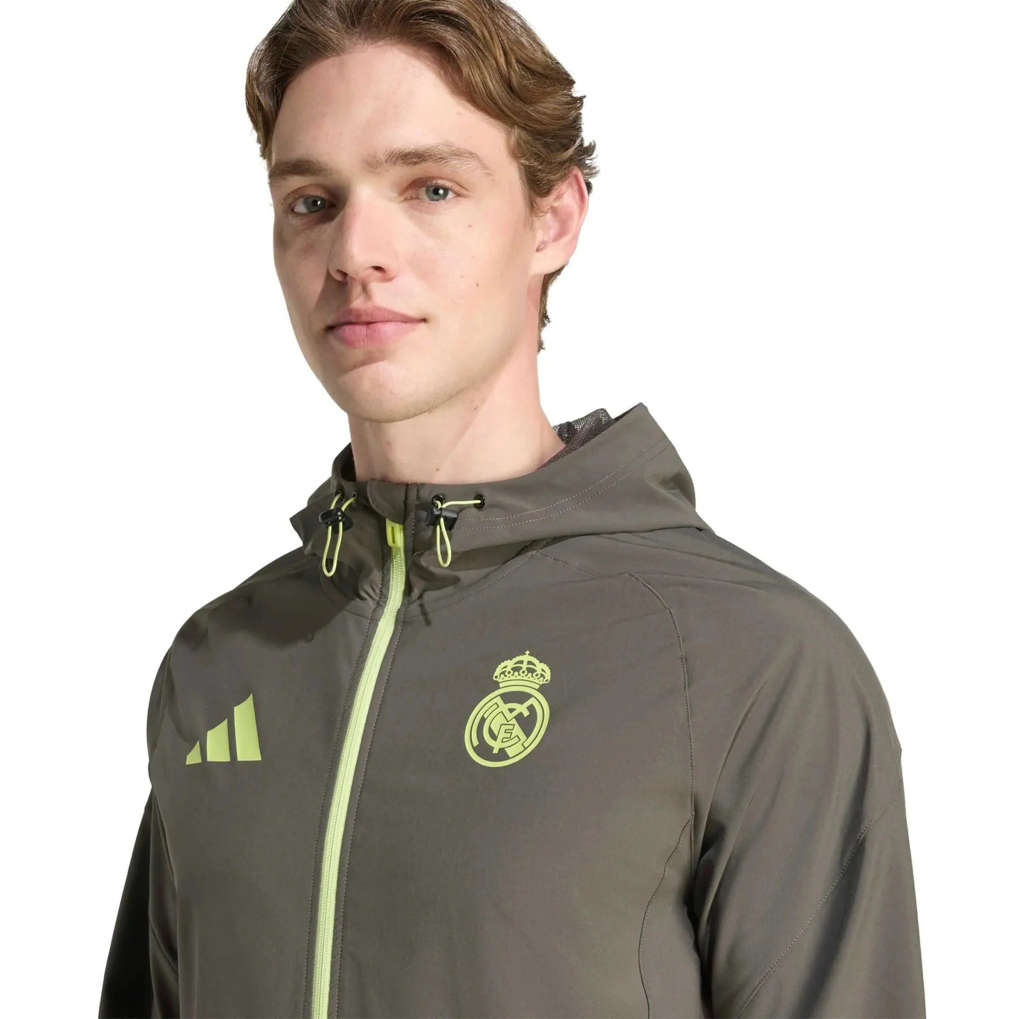 adidas 2025-26 Real Madrid Men's Tiro 25 Competition Vis Tech Travel Jacket 5