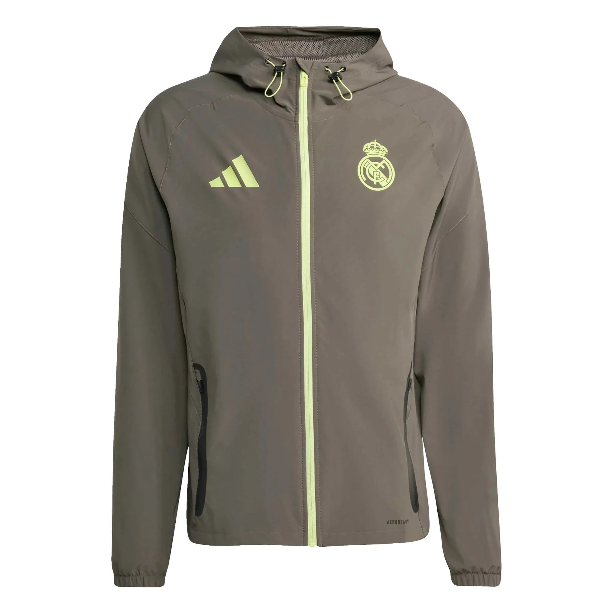 adidas 2025-26 Real Madrid Men's Tiro 25 Competition Vis Tech Travel Jacket 1